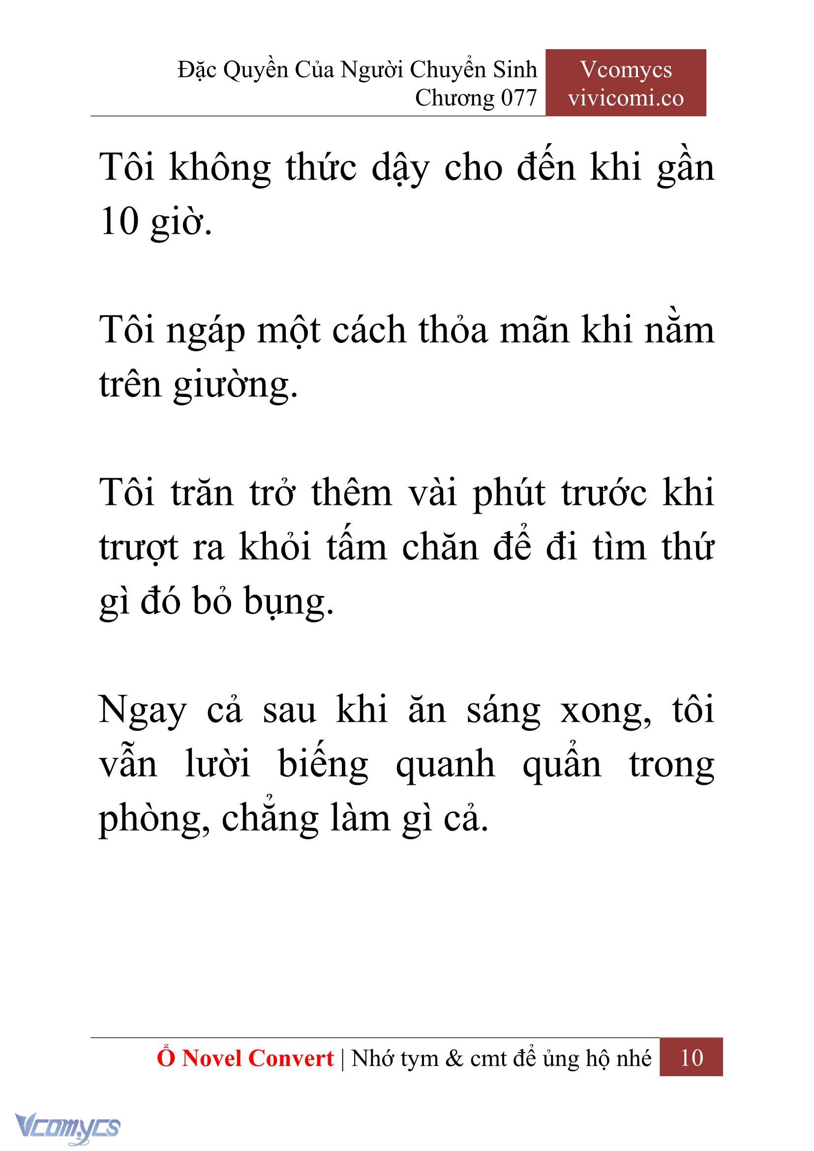[Novel] Đặc Quyền Của Người Chuyển Sinh Chapter 77 - Trang 13