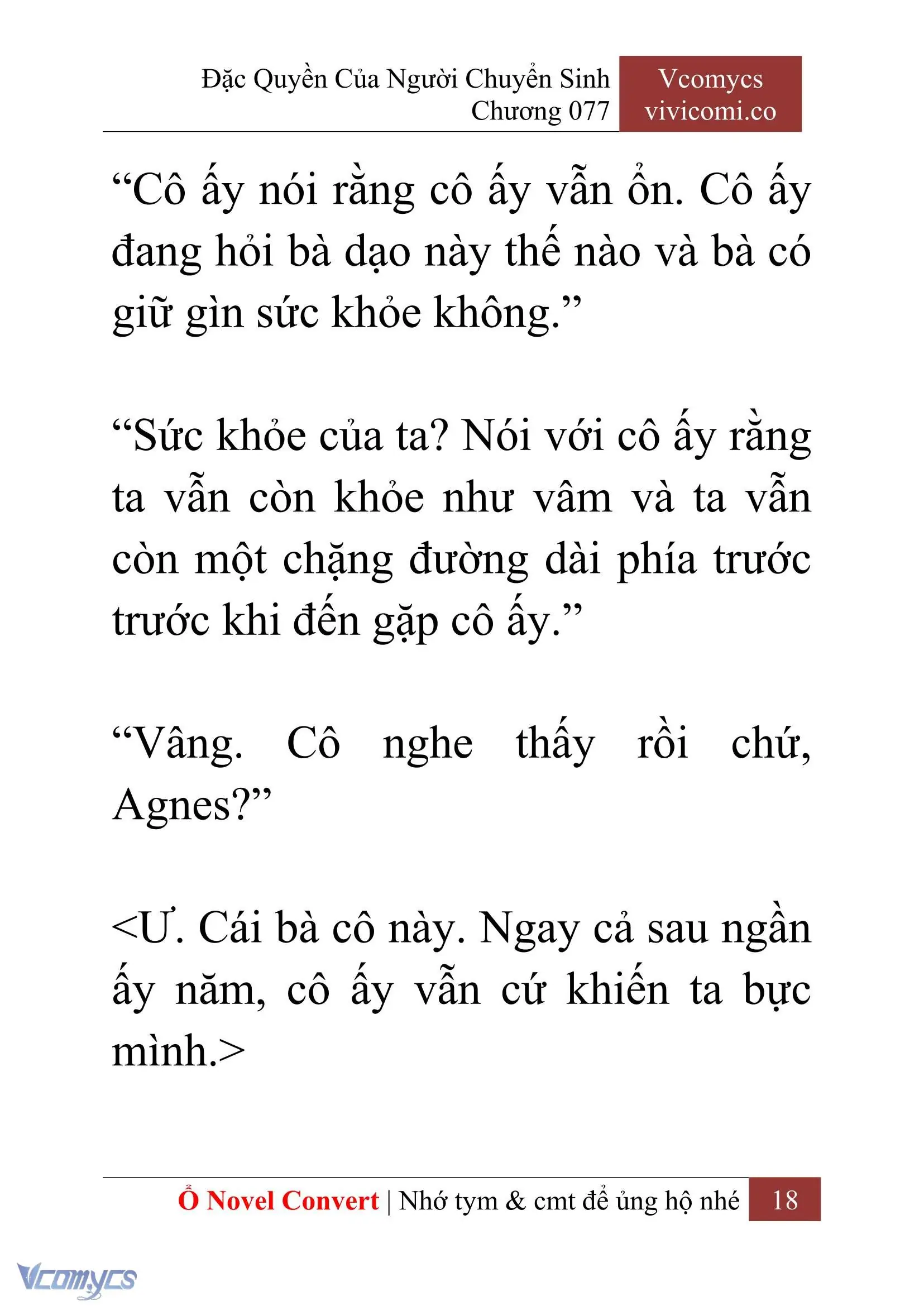 [Novel] Đặc Quyền Của Người Chuyển Sinh Chapter 77 - Trang 21