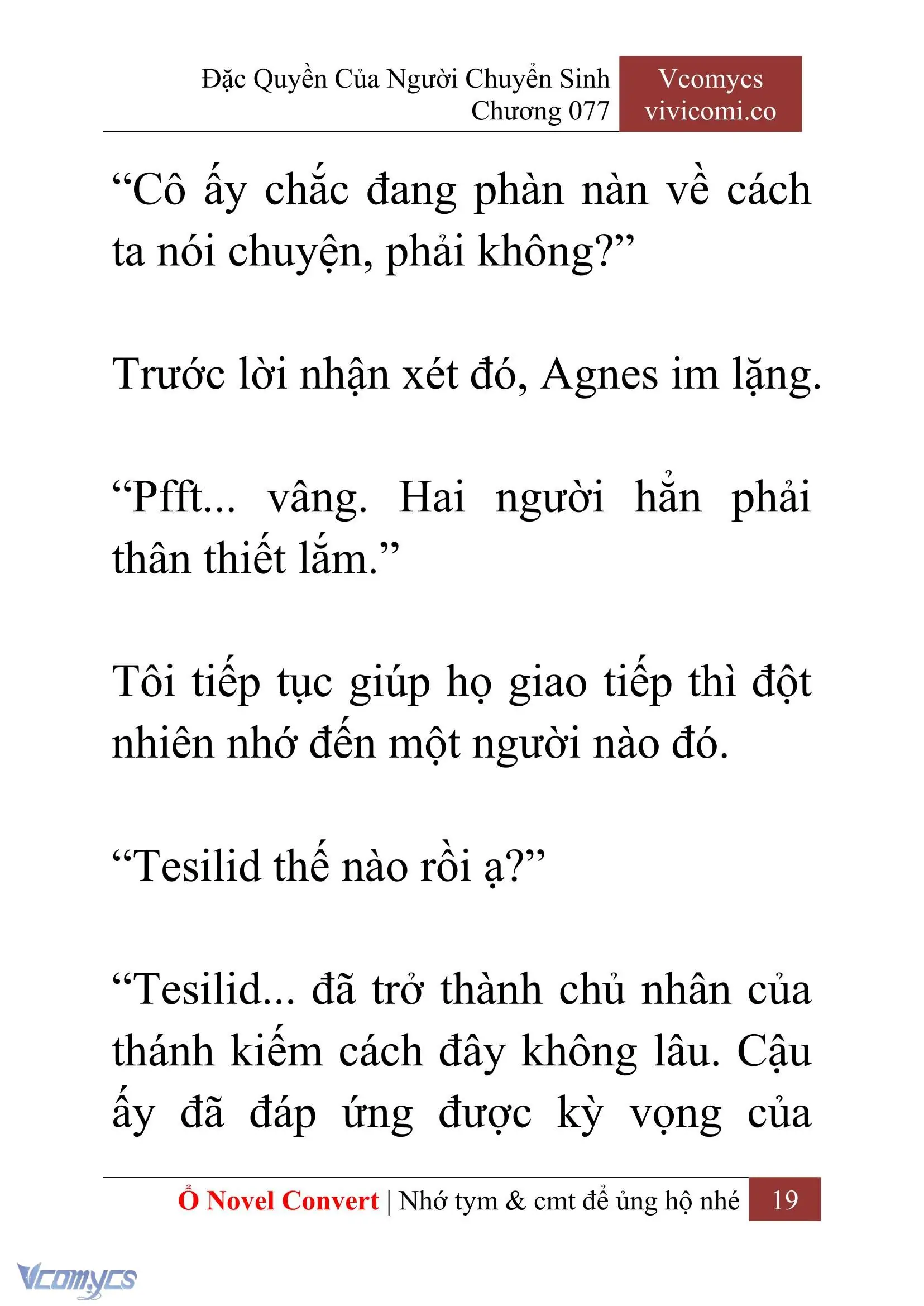 [Novel] Đặc Quyền Của Người Chuyển Sinh Chapter 77 - Trang 22
