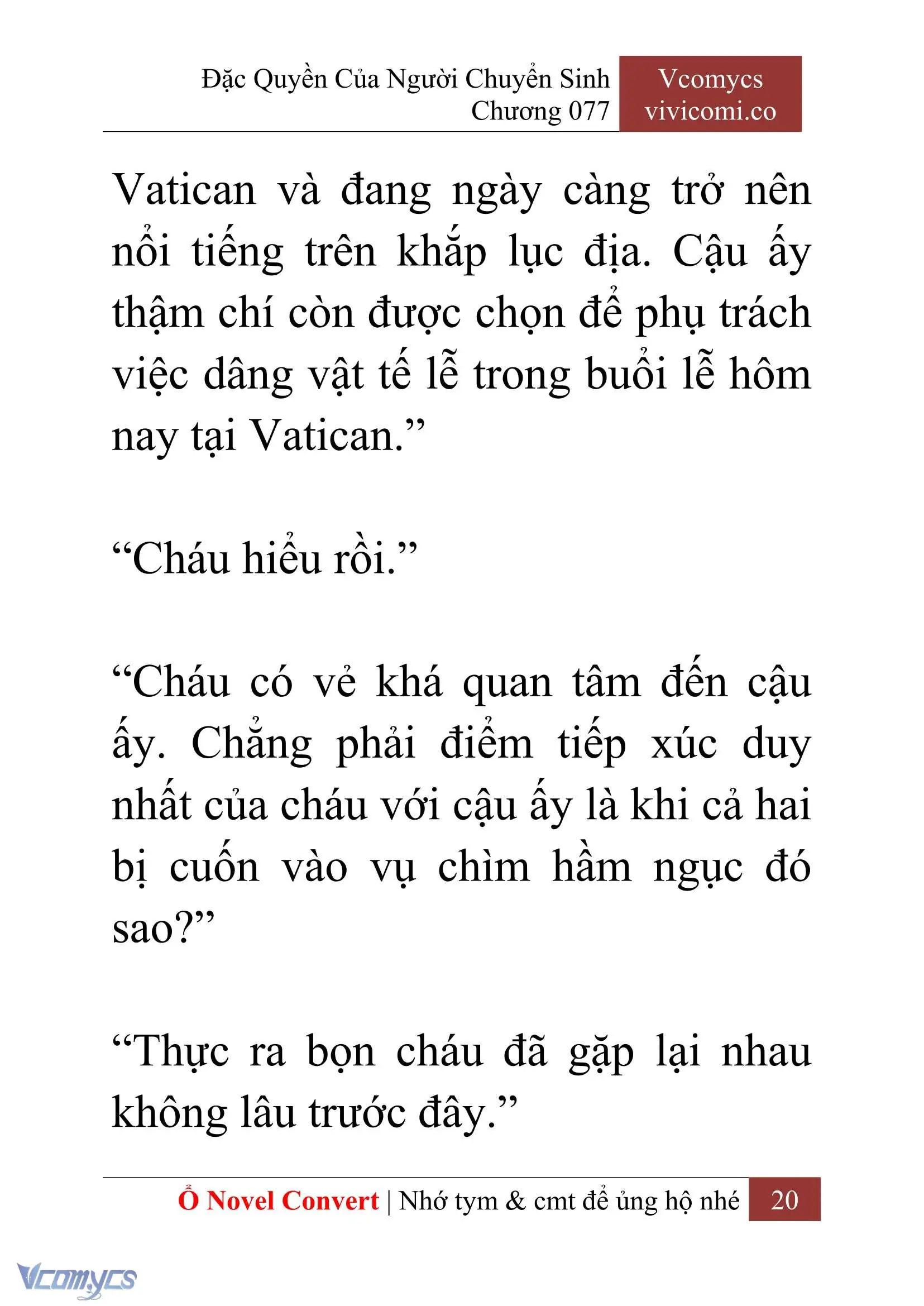 [Novel] Đặc Quyền Của Người Chuyển Sinh Chapter 77 - Trang 23