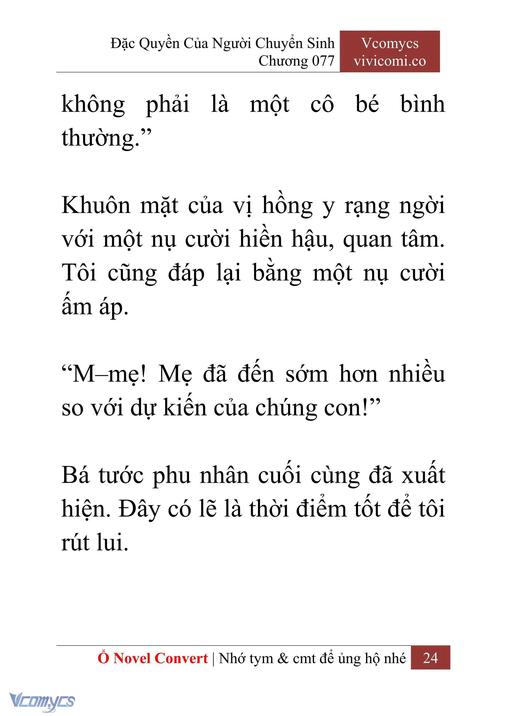 [Novel] Đặc Quyền Của Người Chuyển Sinh Chapter 77 - Trang 27
