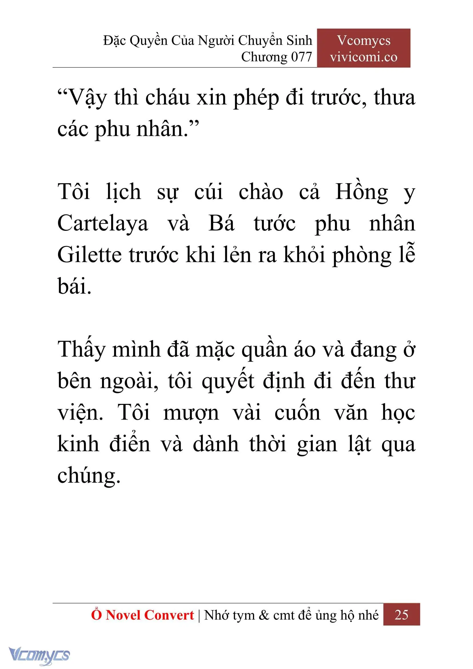 [Novel] Đặc Quyền Của Người Chuyển Sinh Chapter 77 - Trang 28