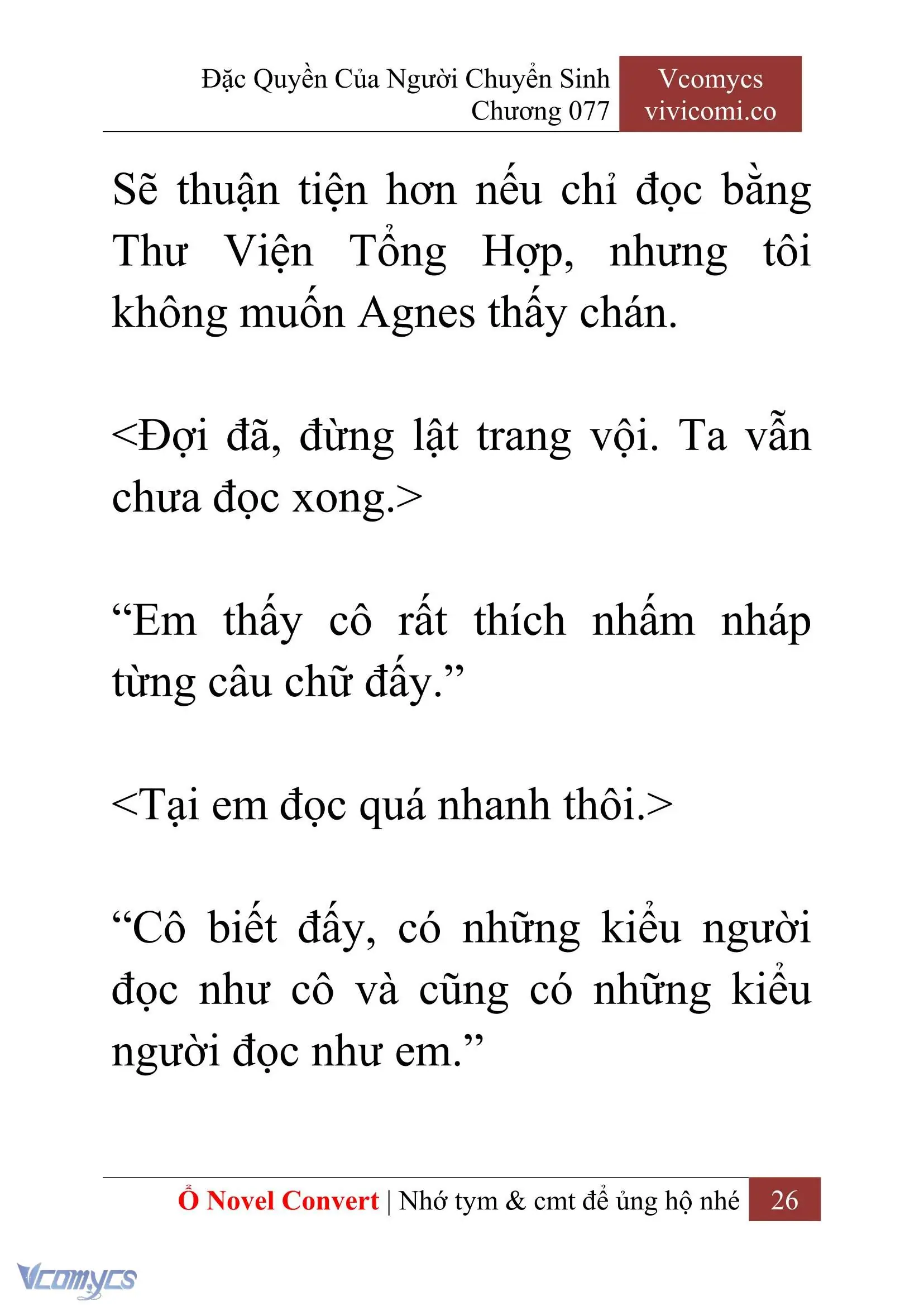 [Novel] Đặc Quyền Của Người Chuyển Sinh Chapter 77 - Trang 29