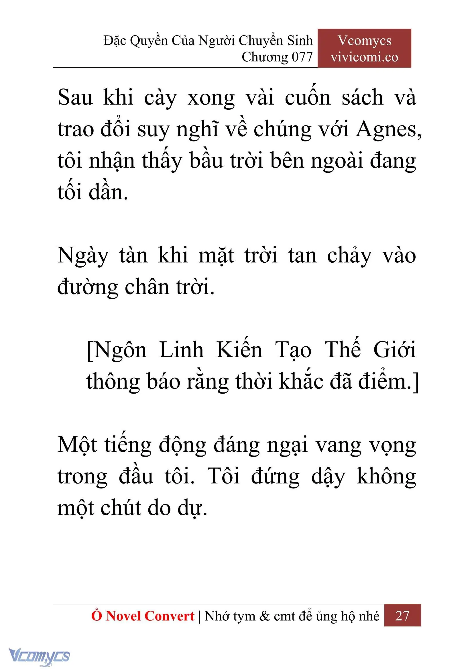 [Novel] Đặc Quyền Của Người Chuyển Sinh Chapter 77 - Trang 30