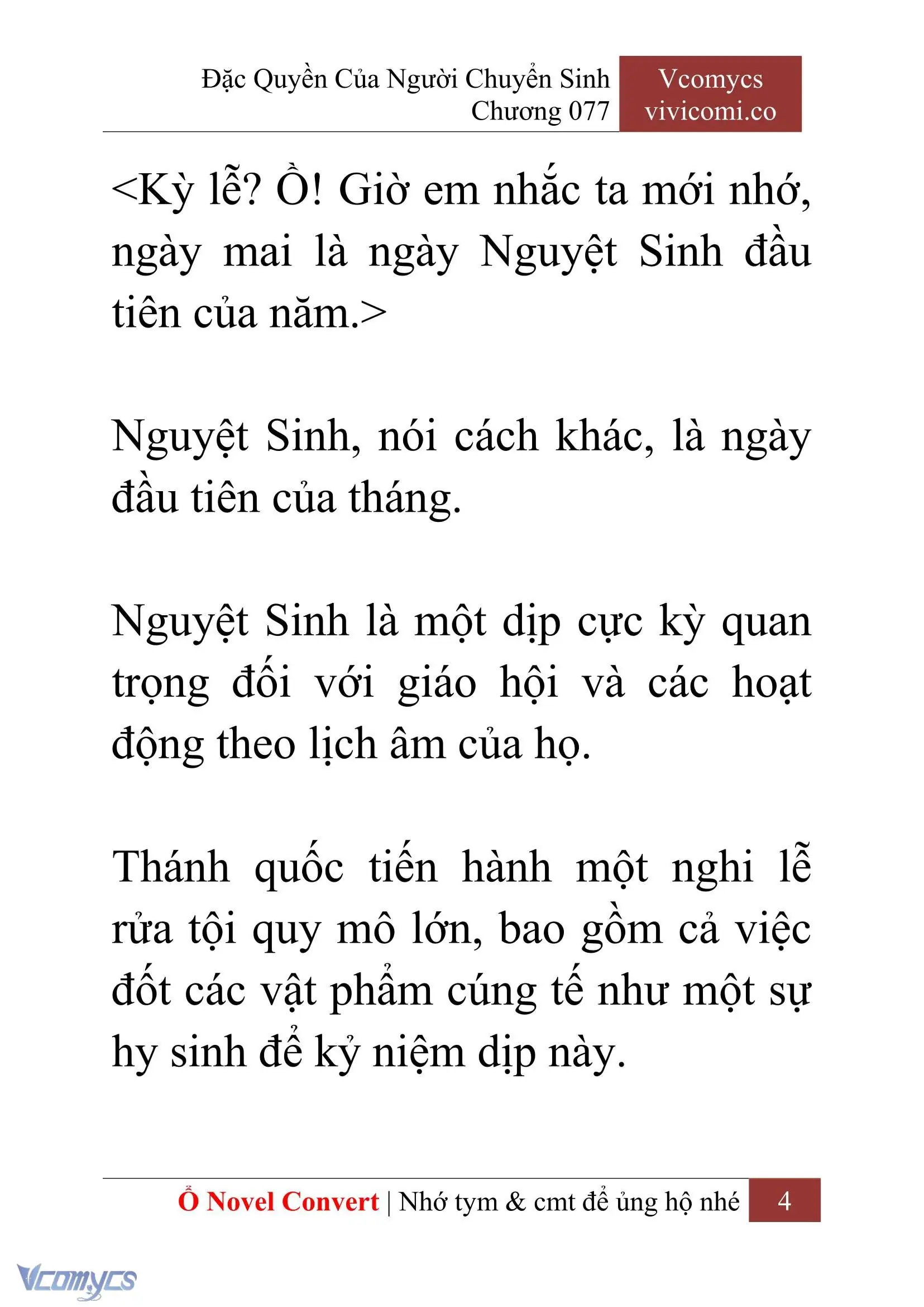 [Novel] Đặc Quyền Của Người Chuyển Sinh Chapter 77 - Trang 7
