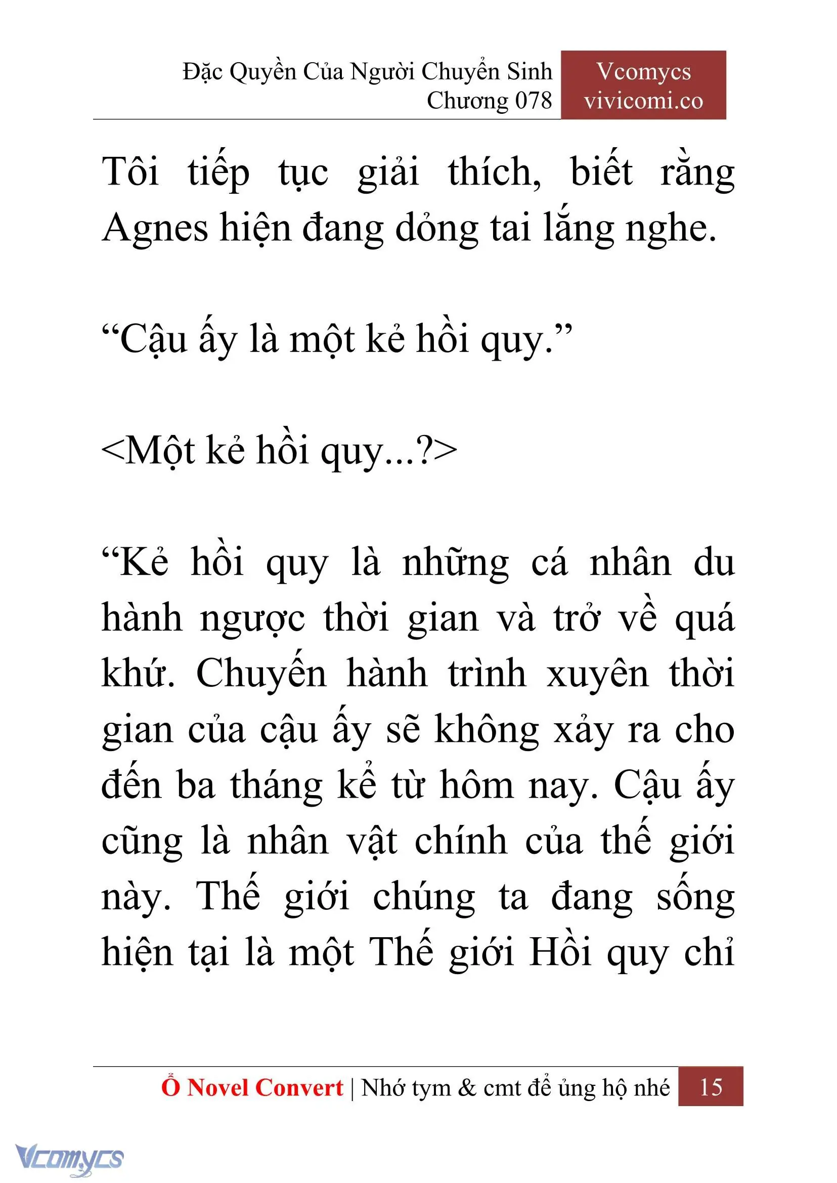 [Novel] Đặc Quyền Của Người Chuyển Sinh Chapter 78 - Trang 18