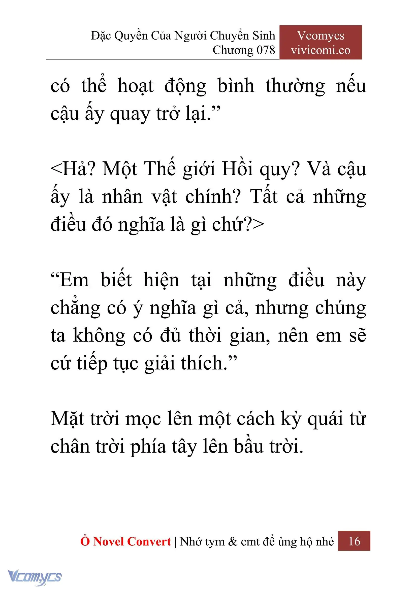 [Novel] Đặc Quyền Của Người Chuyển Sinh Chapter 78 - Trang 19