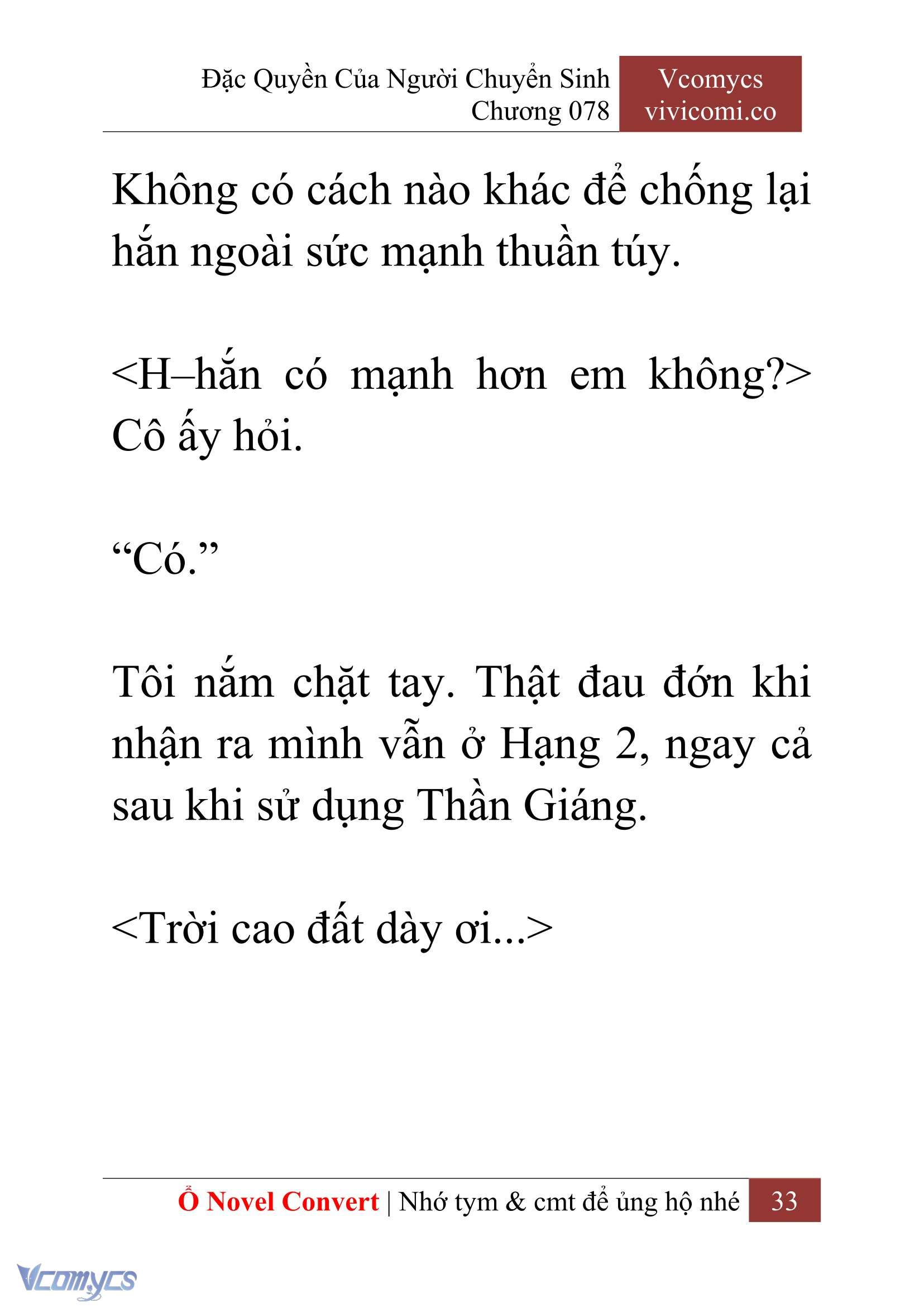 [Novel] Đặc Quyền Của Người Chuyển Sinh Chapter 78 - Trang 36