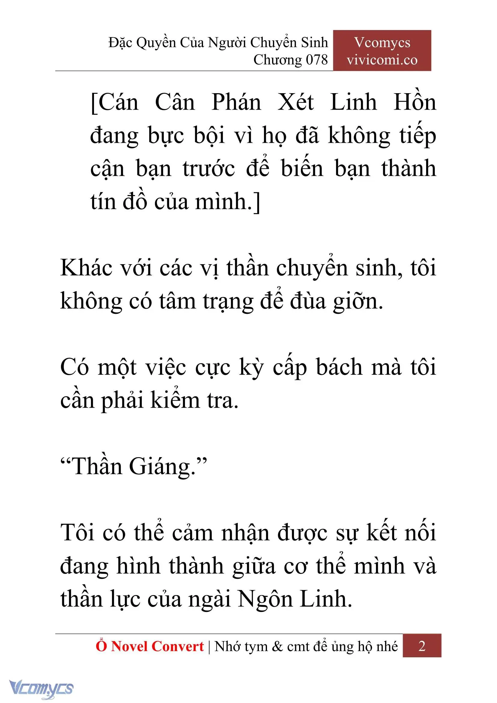 [Novel] Đặc Quyền Của Người Chuyển Sinh Chapter 78 - Trang 5