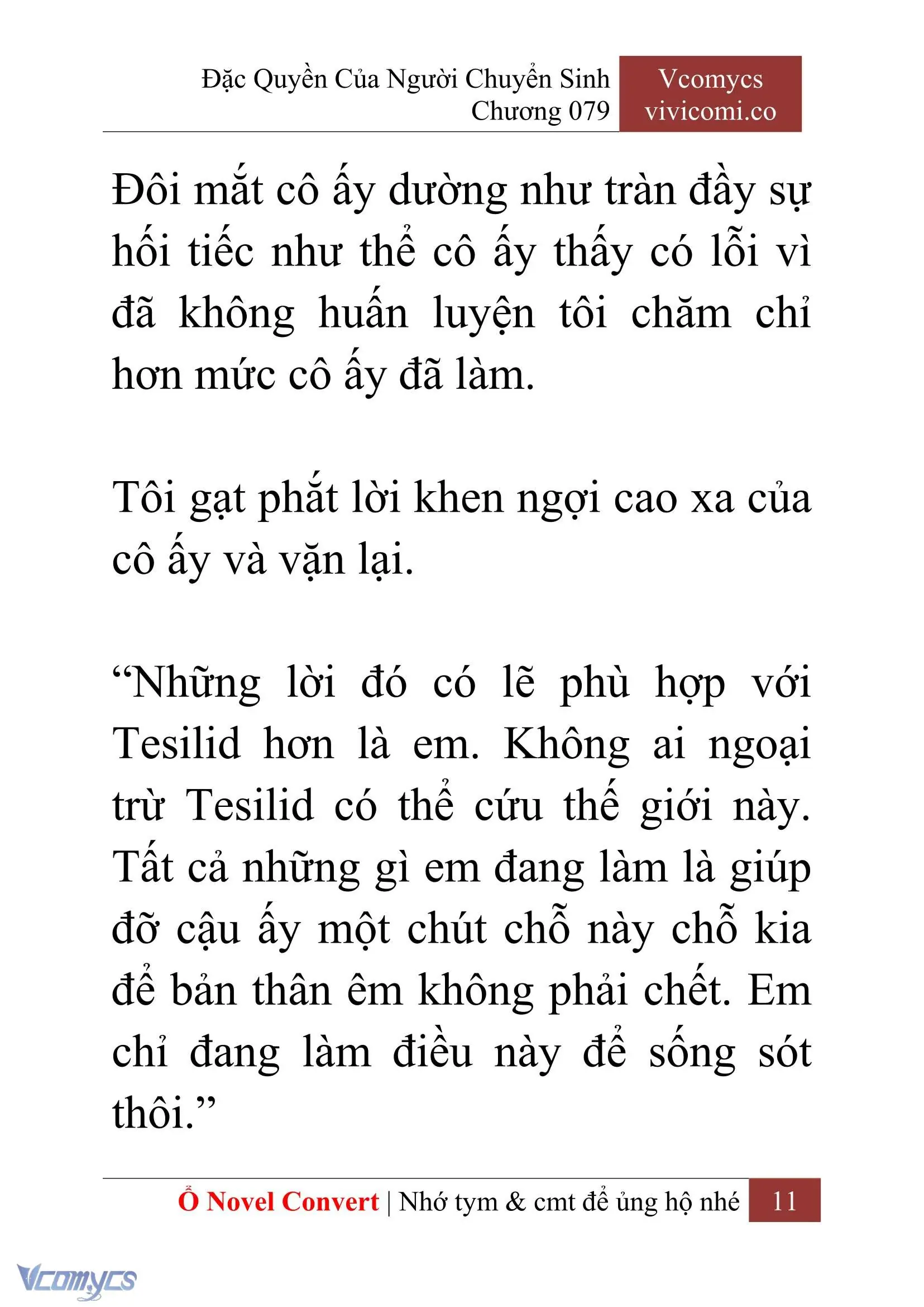 [Novel] Đặc Quyền Của Người Chuyển Sinh Chapter 79 - Trang 14