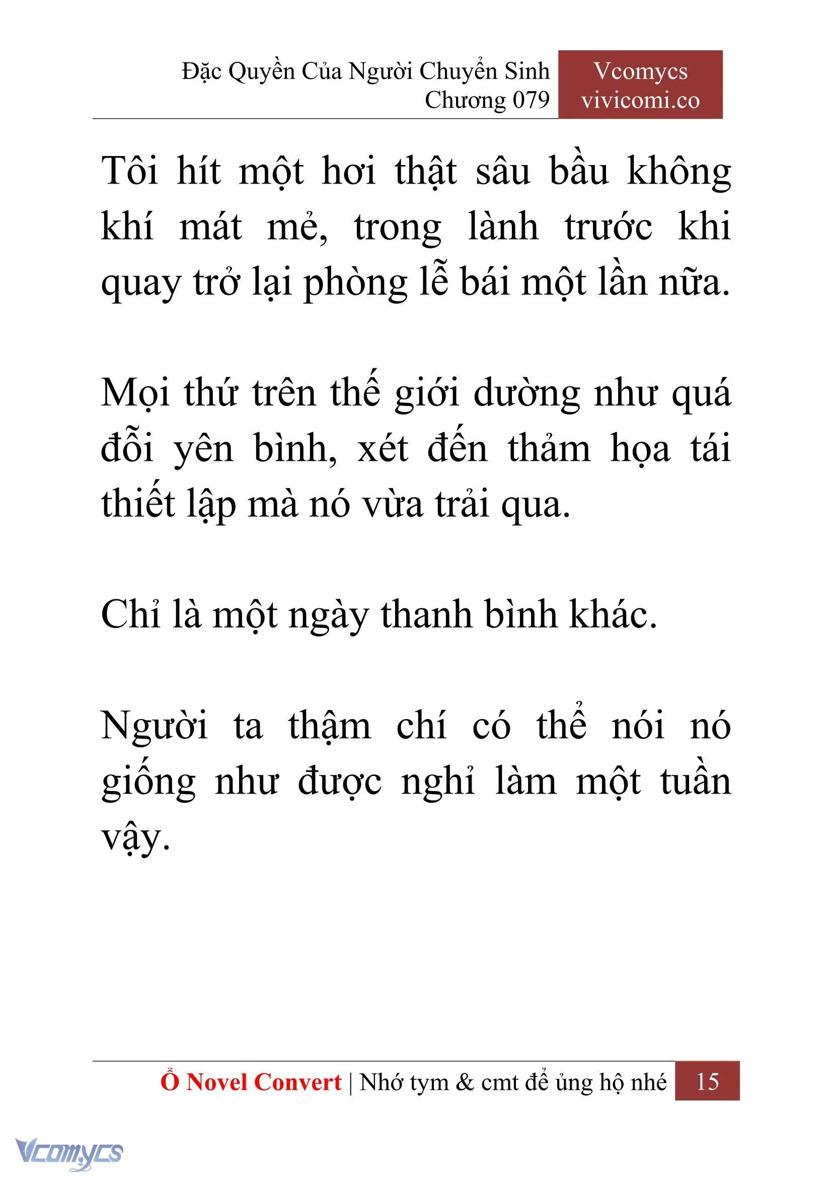 [Novel] Đặc Quyền Của Người Chuyển Sinh Chapter 79 - Trang 18