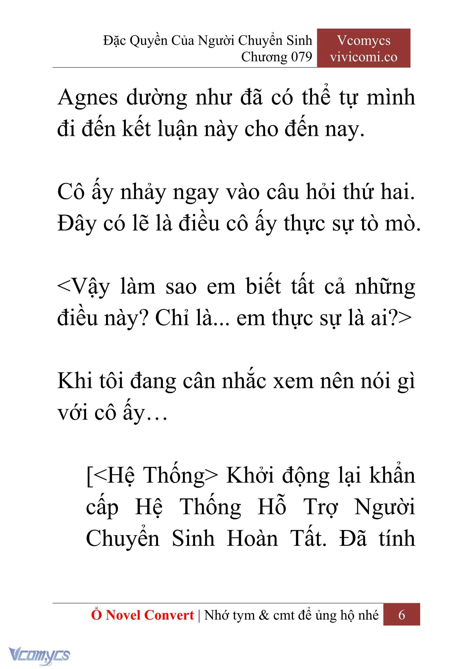 [Novel] Đặc Quyền Của Người Chuyển Sinh Chapter 79 - Trang 9