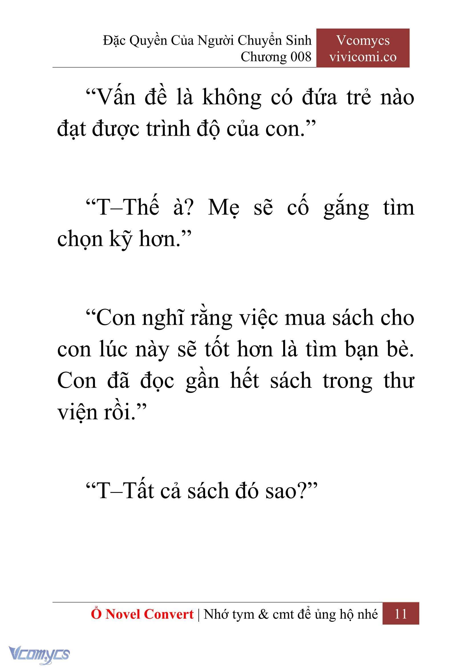 [Novel] Đặc Quyền Của Người Chuyển Sinh Chapter 8 - Trang 14