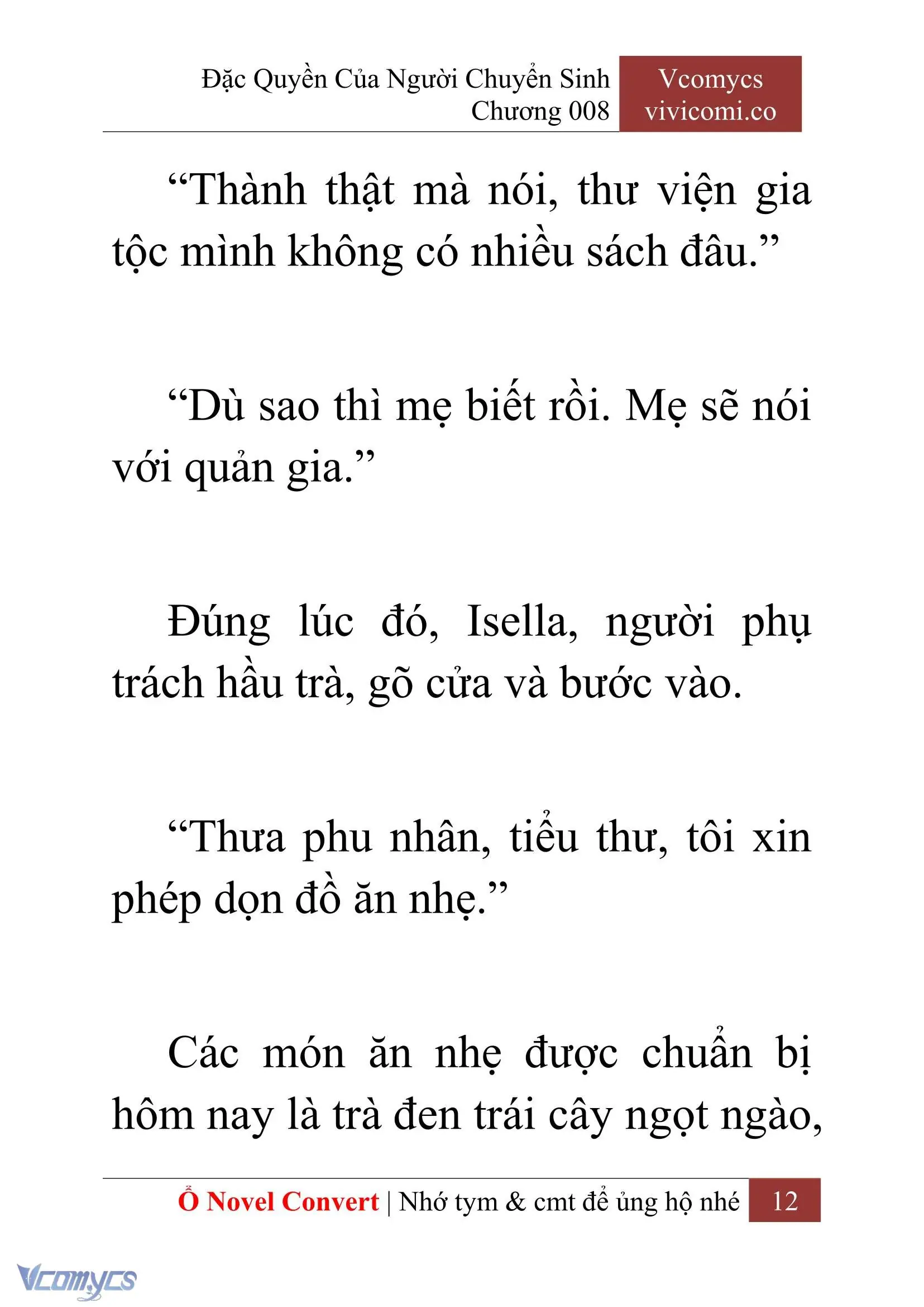 [Novel] Đặc Quyền Của Người Chuyển Sinh Chapter 8 - Trang 15