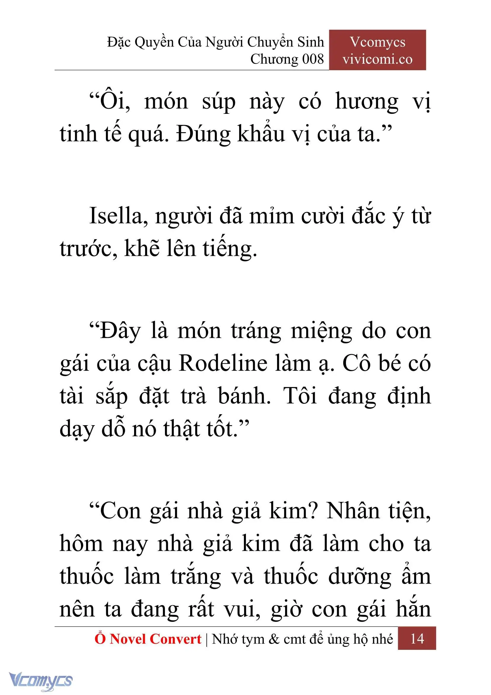 [Novel] Đặc Quyền Của Người Chuyển Sinh Chapter 8 - Trang 17