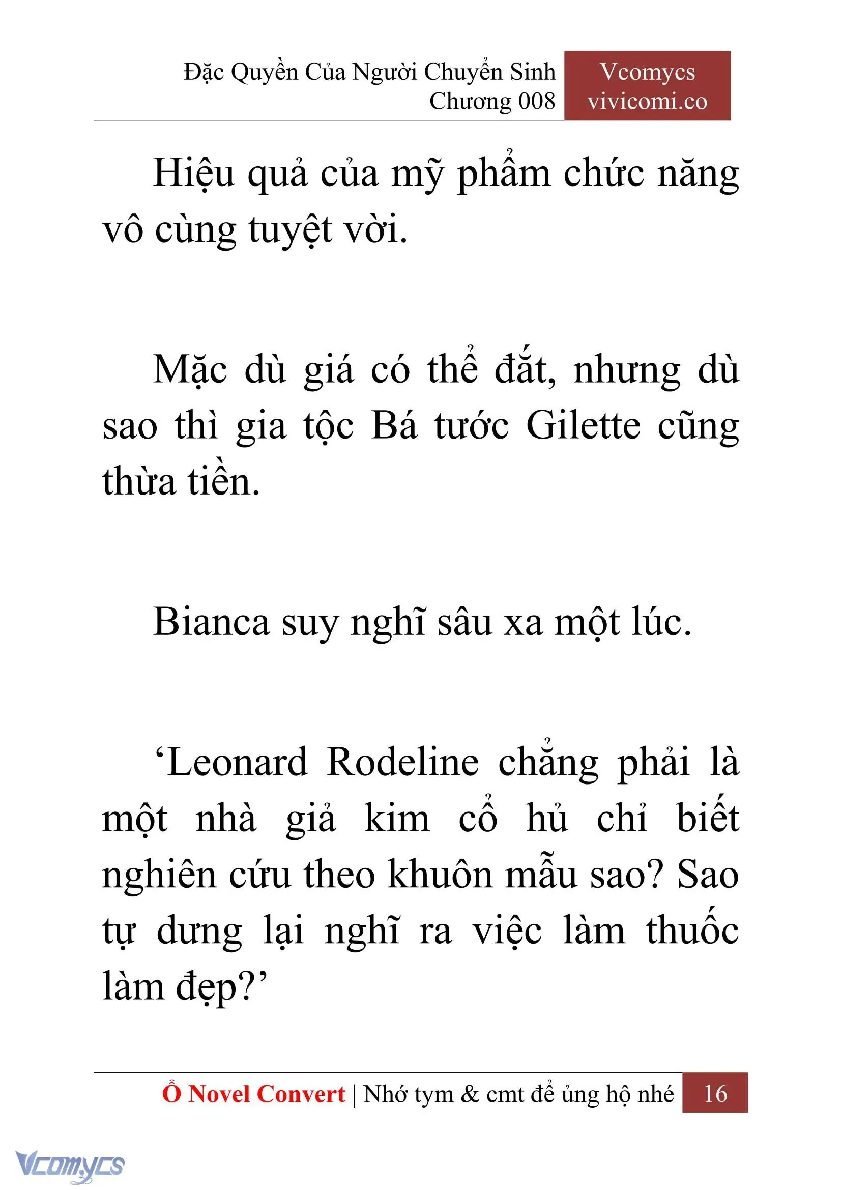 [Novel] Đặc Quyền Của Người Chuyển Sinh Chapter 8 - Trang 19