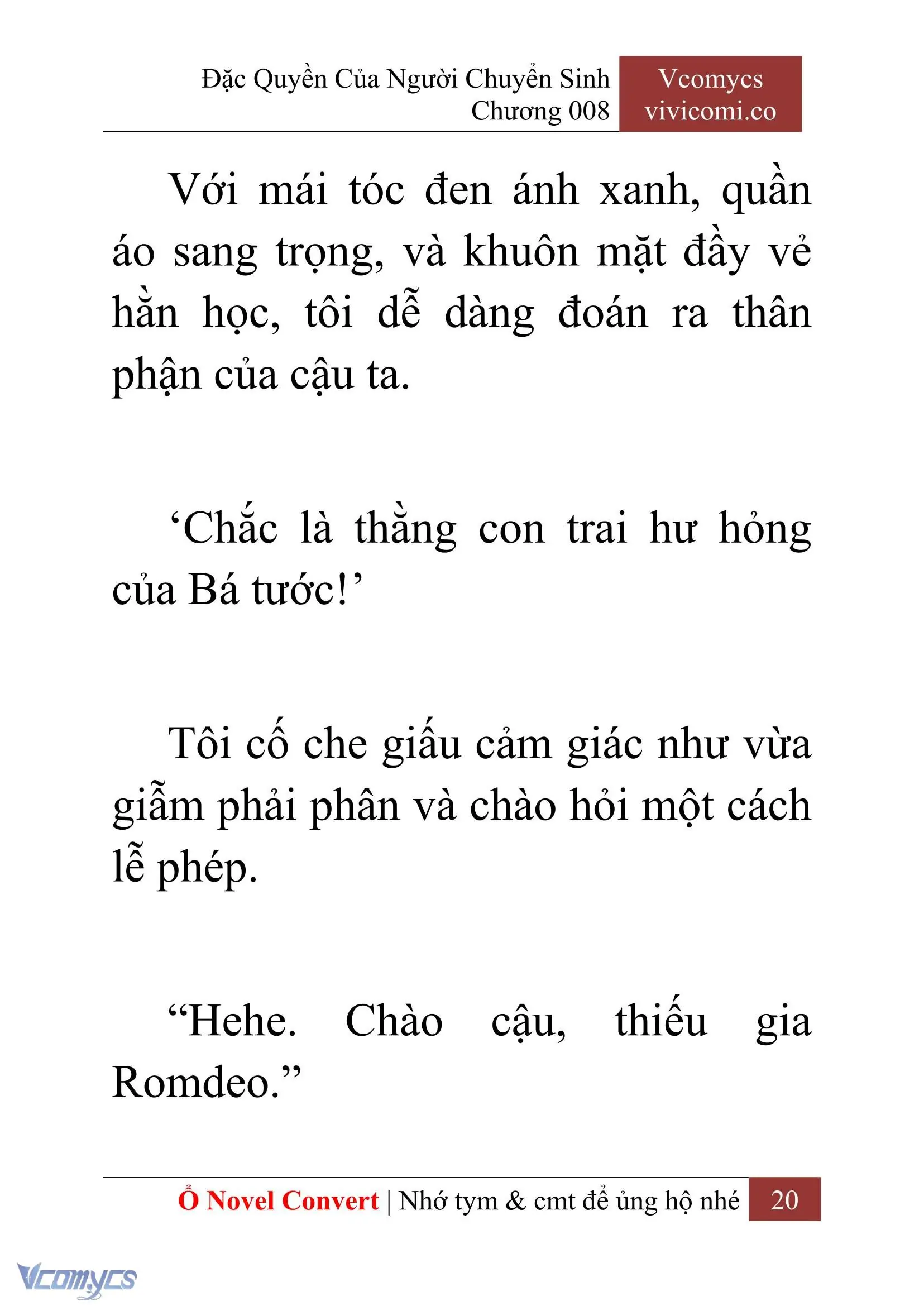 [Novel] Đặc Quyền Của Người Chuyển Sinh Chapter 8 - Trang 23