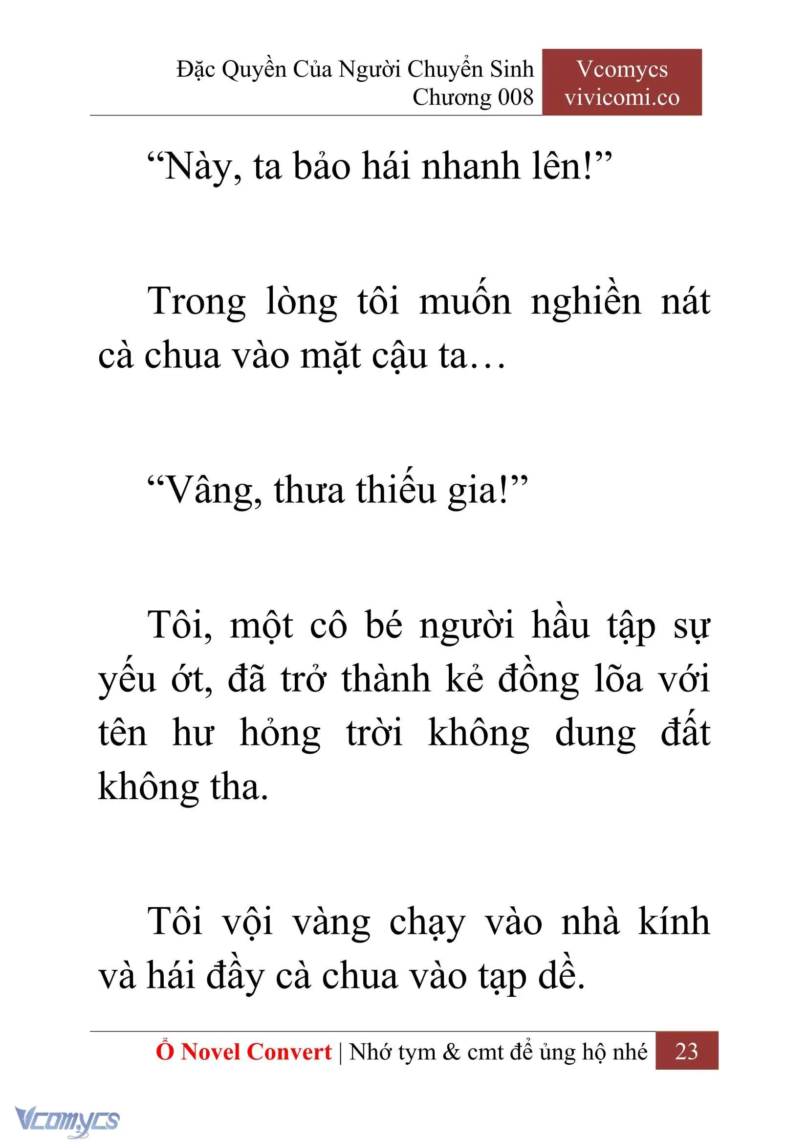 [Novel] Đặc Quyền Của Người Chuyển Sinh Chapter 8 - Trang 25
