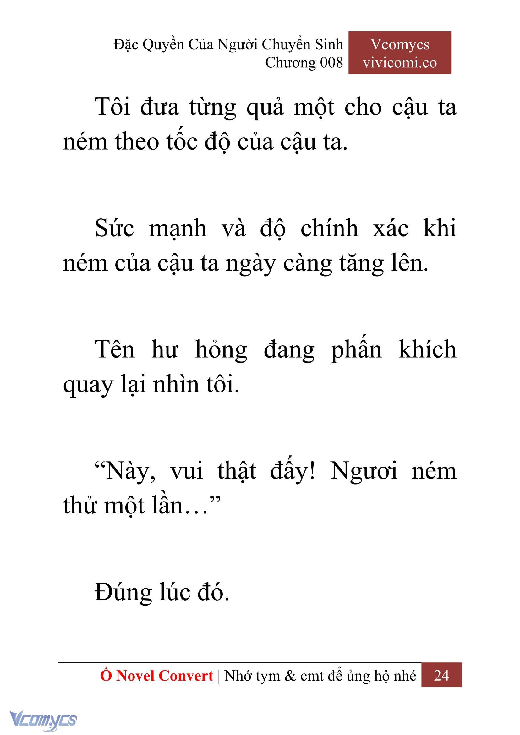 [Novel] Đặc Quyền Của Người Chuyển Sinh Chapter 8 - Trang 26