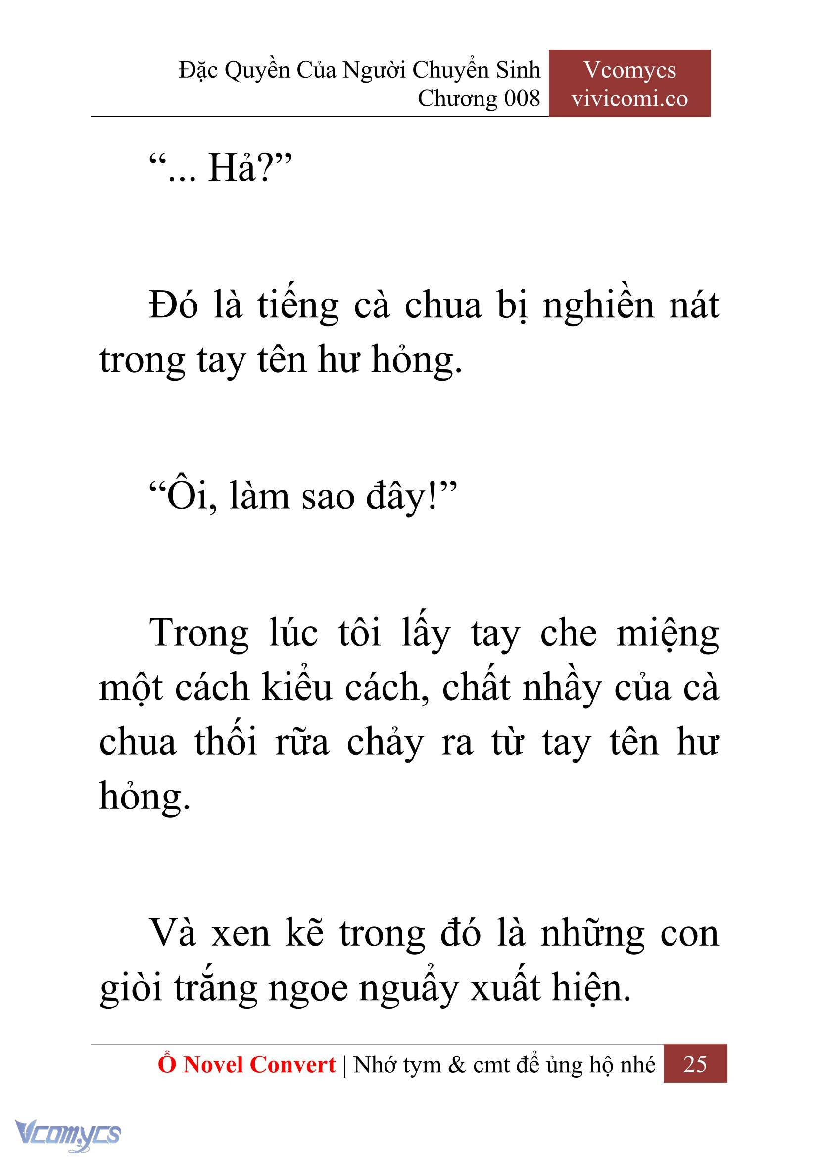 [Novel] Đặc Quyền Của Người Chuyển Sinh Chapter 8 - Trang 27