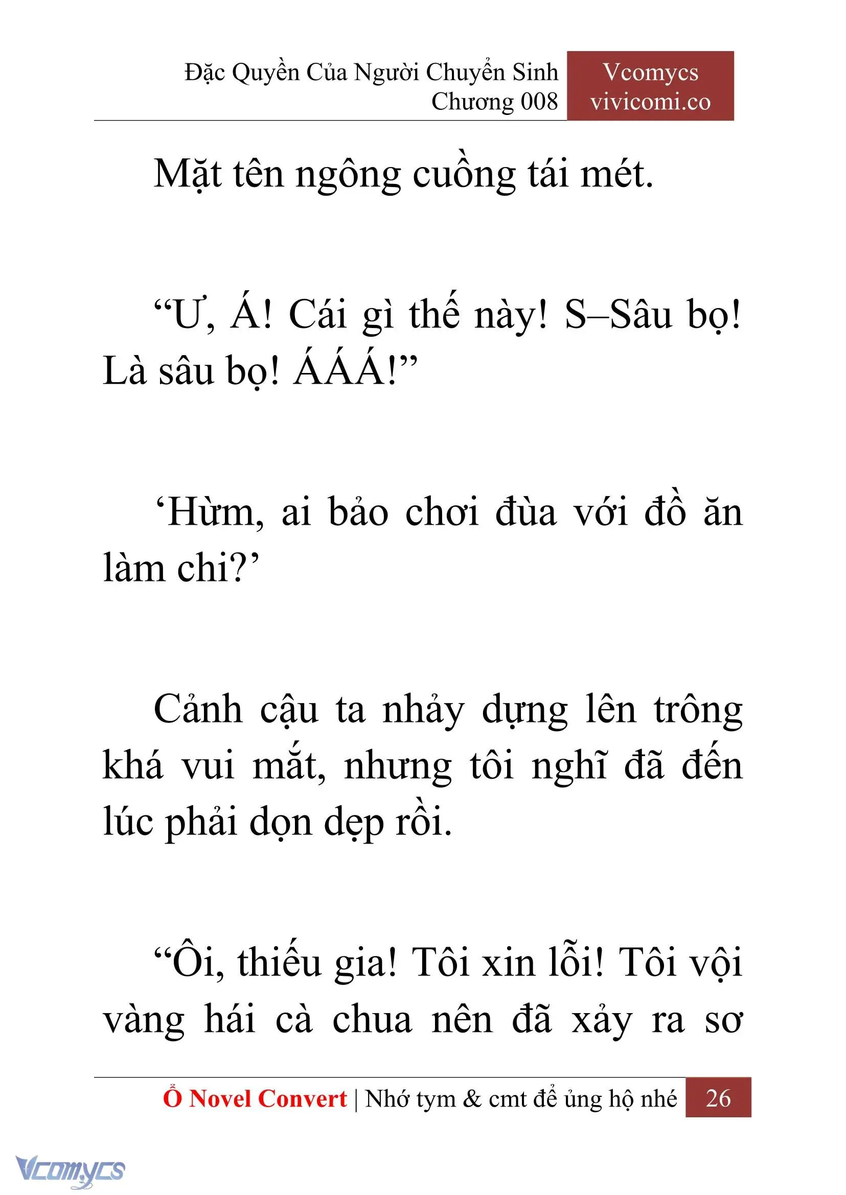 [Novel] Đặc Quyền Của Người Chuyển Sinh Chapter 8 - Trang 28