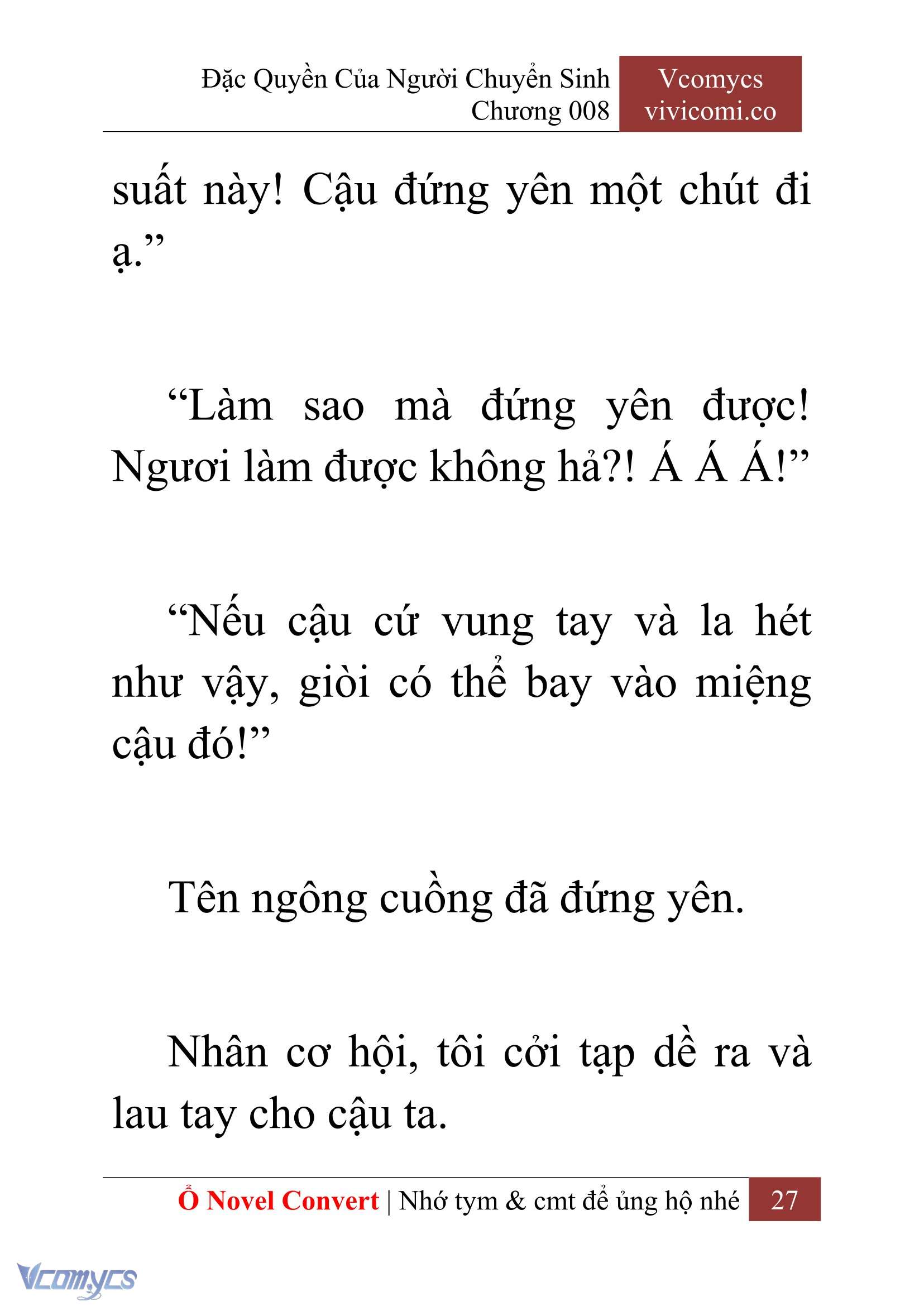 [Novel] Đặc Quyền Của Người Chuyển Sinh Chapter 8 - Trang 29