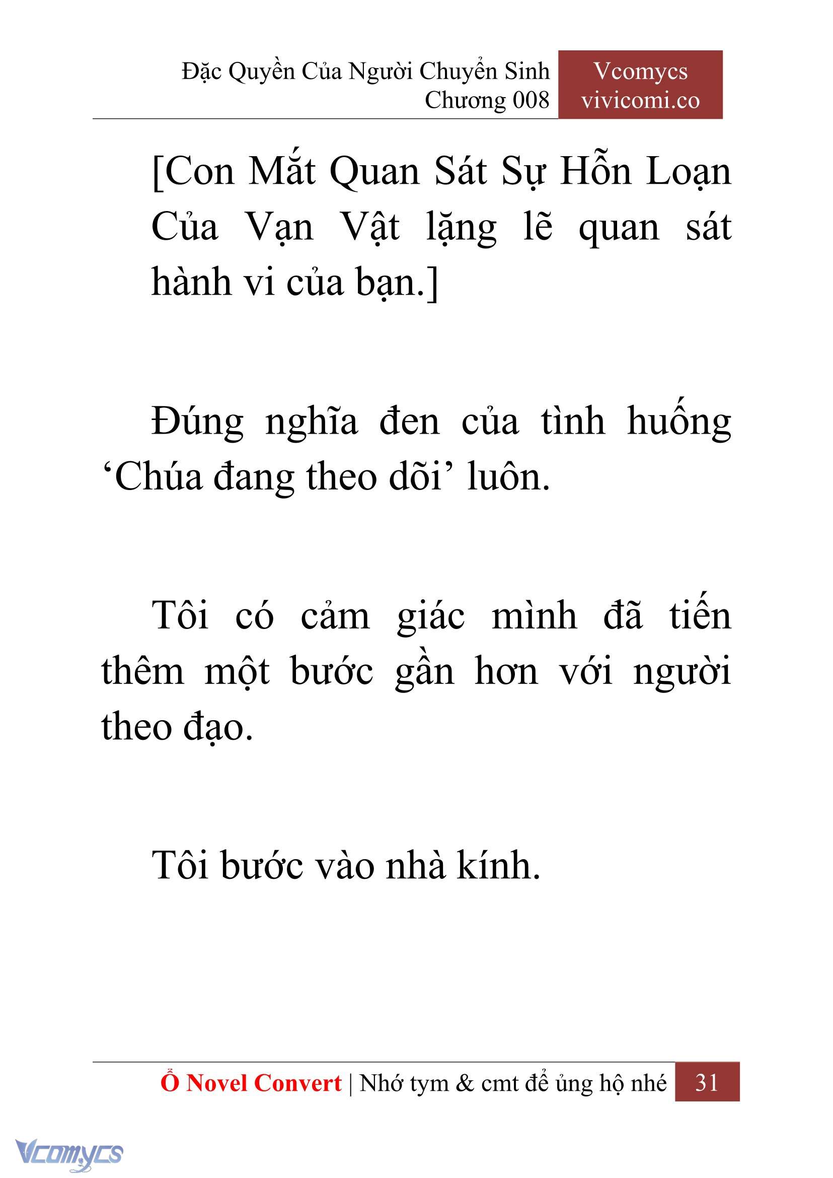 [Novel] Đặc Quyền Của Người Chuyển Sinh Chapter 8 - Trang 33