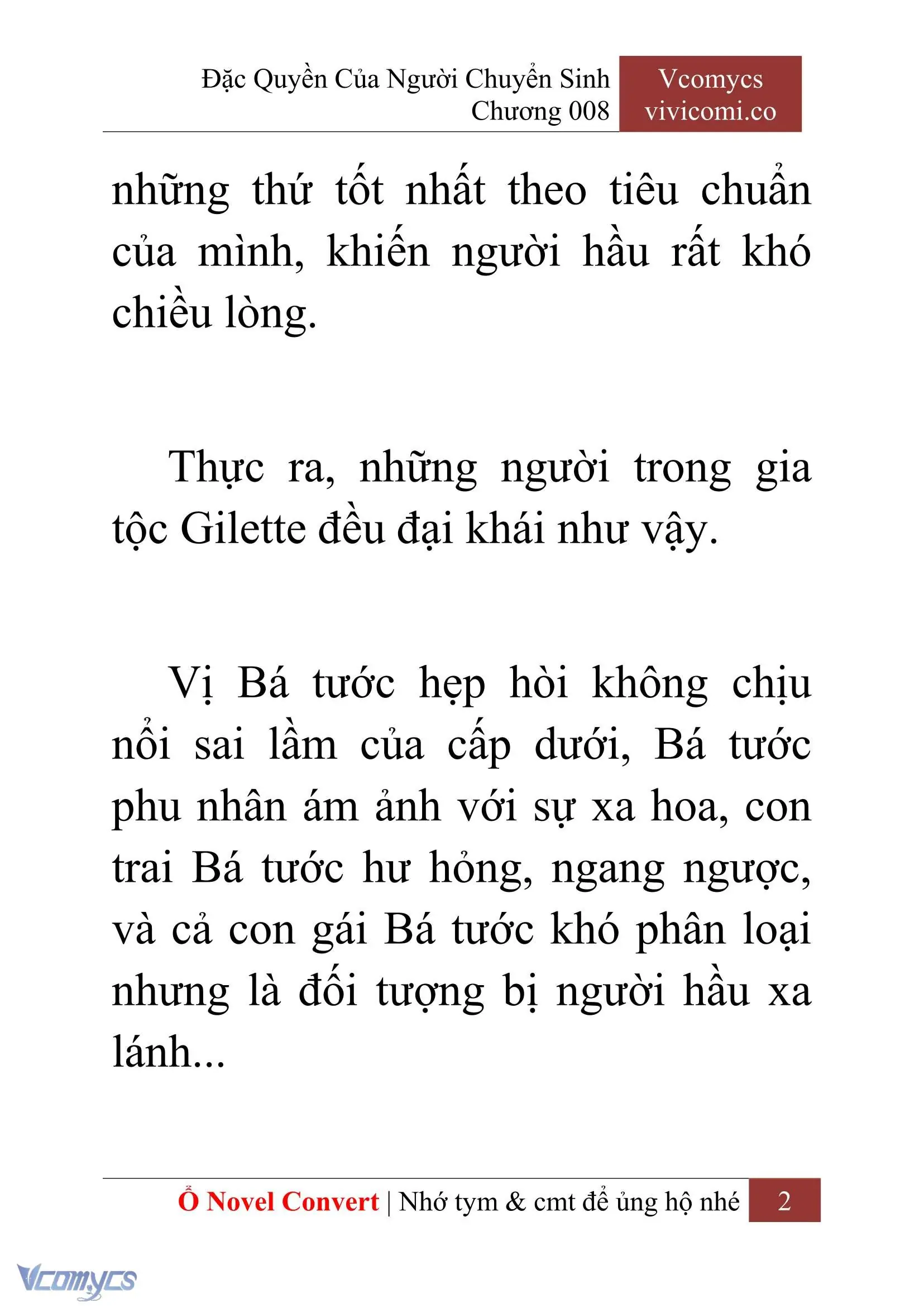 [Novel] Đặc Quyền Của Người Chuyển Sinh Chapter 8 - Trang 5