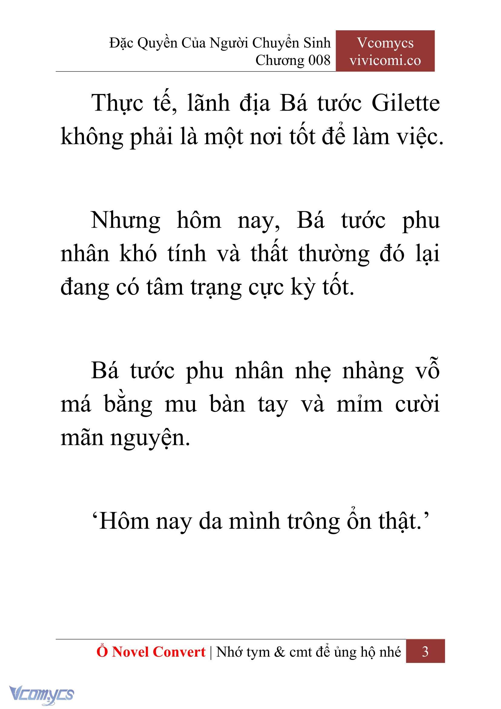 [Novel] Đặc Quyền Của Người Chuyển Sinh Chapter 8 - Trang 6