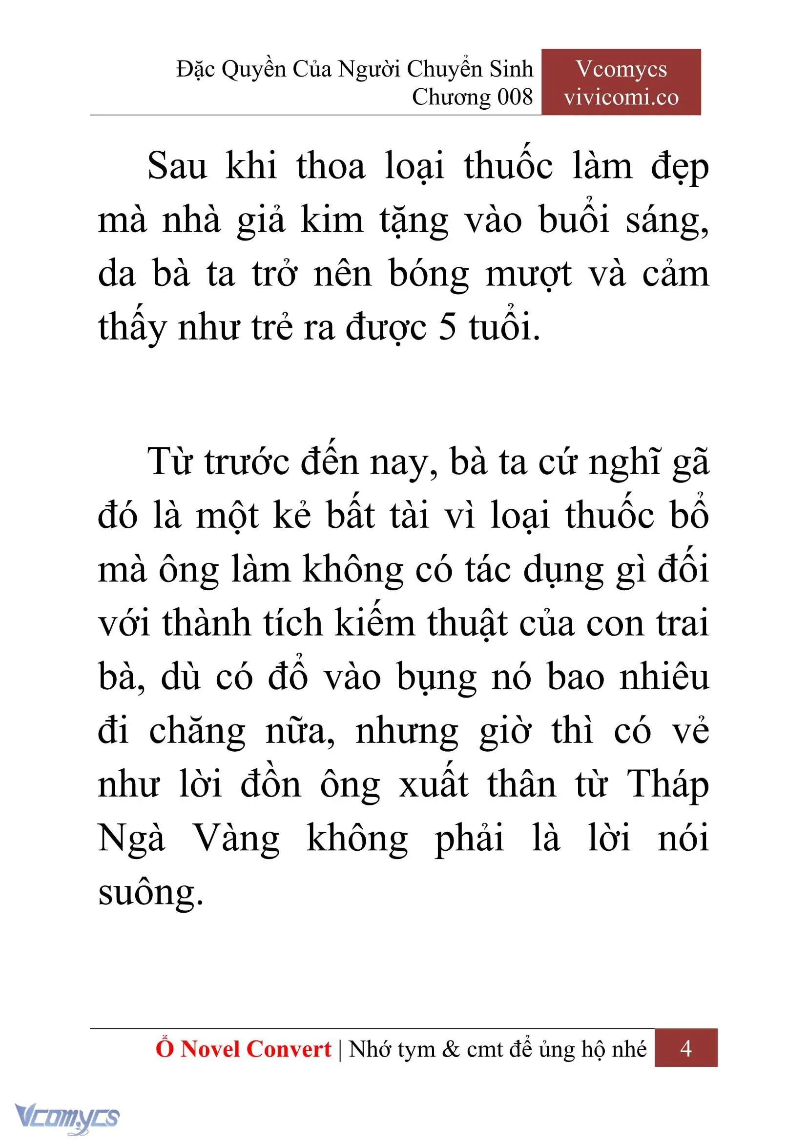 [Novel] Đặc Quyền Của Người Chuyển Sinh Chapter 8 - Trang 7