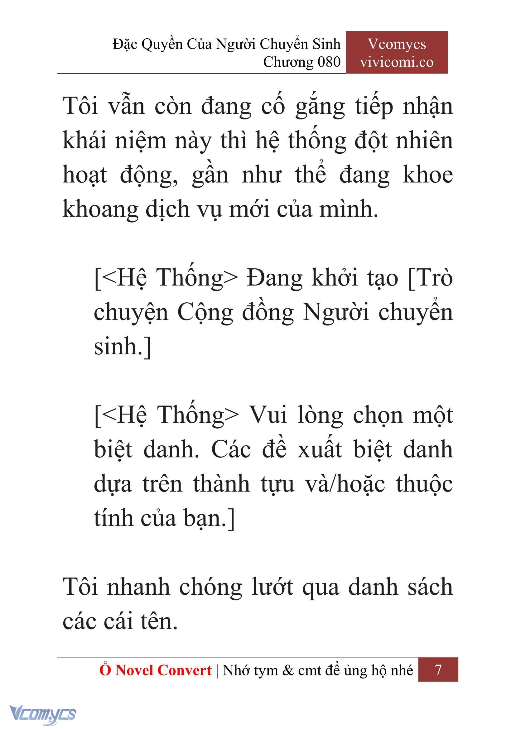 [Novel] Đặc Quyền Của Người Chuyển Sinh Chapter 80 - Trang 10