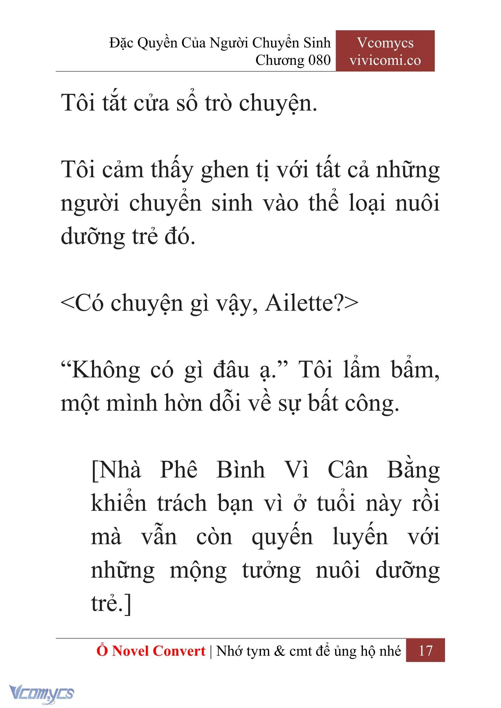 [Novel] Đặc Quyền Của Người Chuyển Sinh Chapter 80 - Trang 20