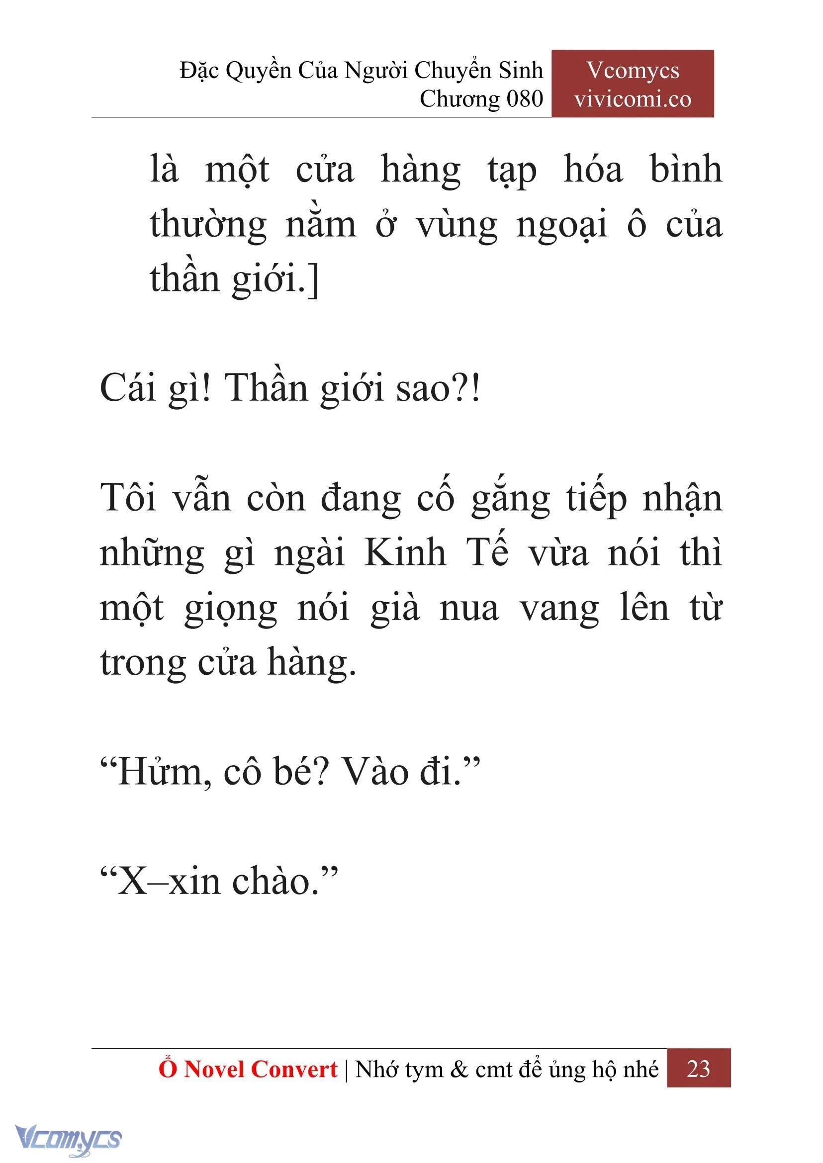 [Novel] Đặc Quyền Của Người Chuyển Sinh Chapter 80 - Trang 26
