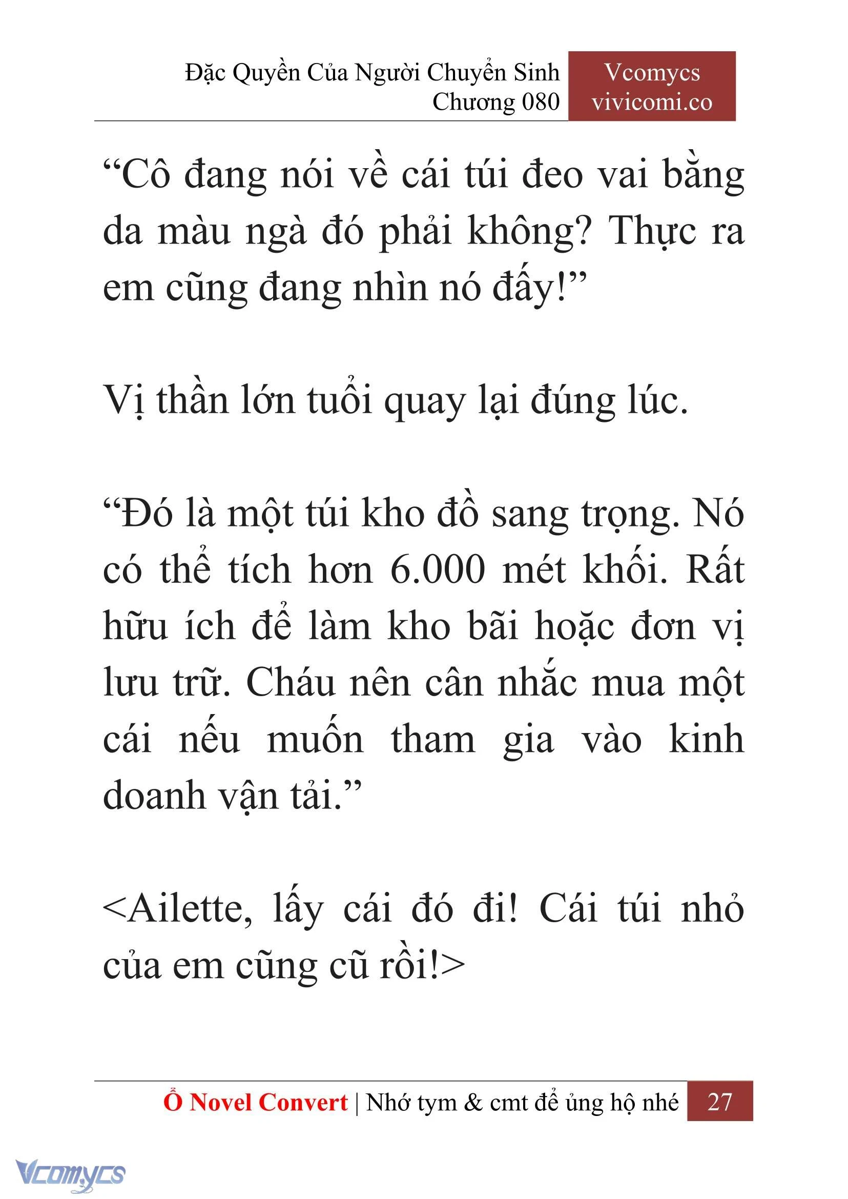 [Novel] Đặc Quyền Của Người Chuyển Sinh Chapter 80 - Trang 30