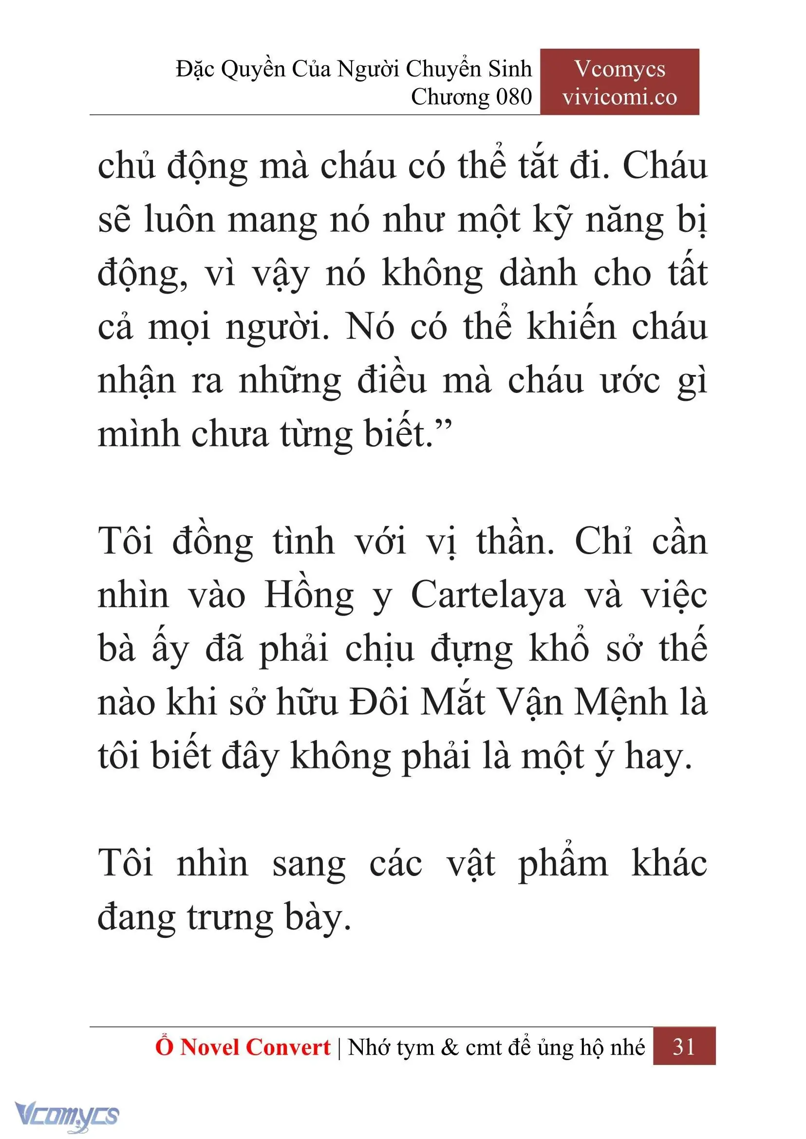 [Novel] Đặc Quyền Của Người Chuyển Sinh Chapter 80 - Trang 34