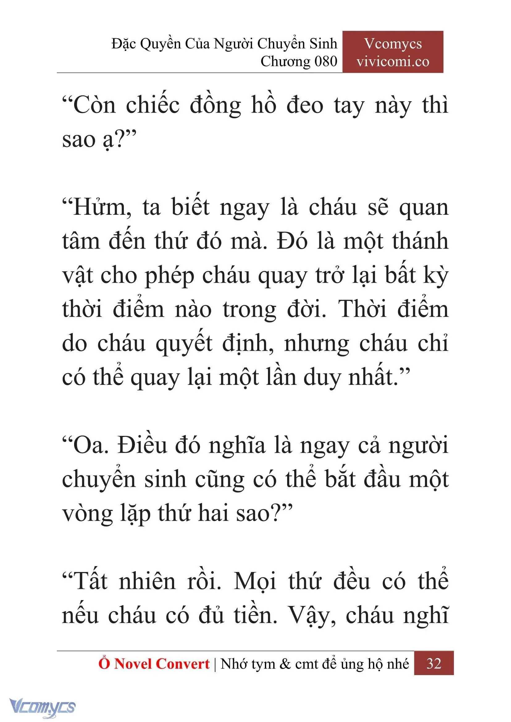 [Novel] Đặc Quyền Của Người Chuyển Sinh Chapter 80 - Trang 35