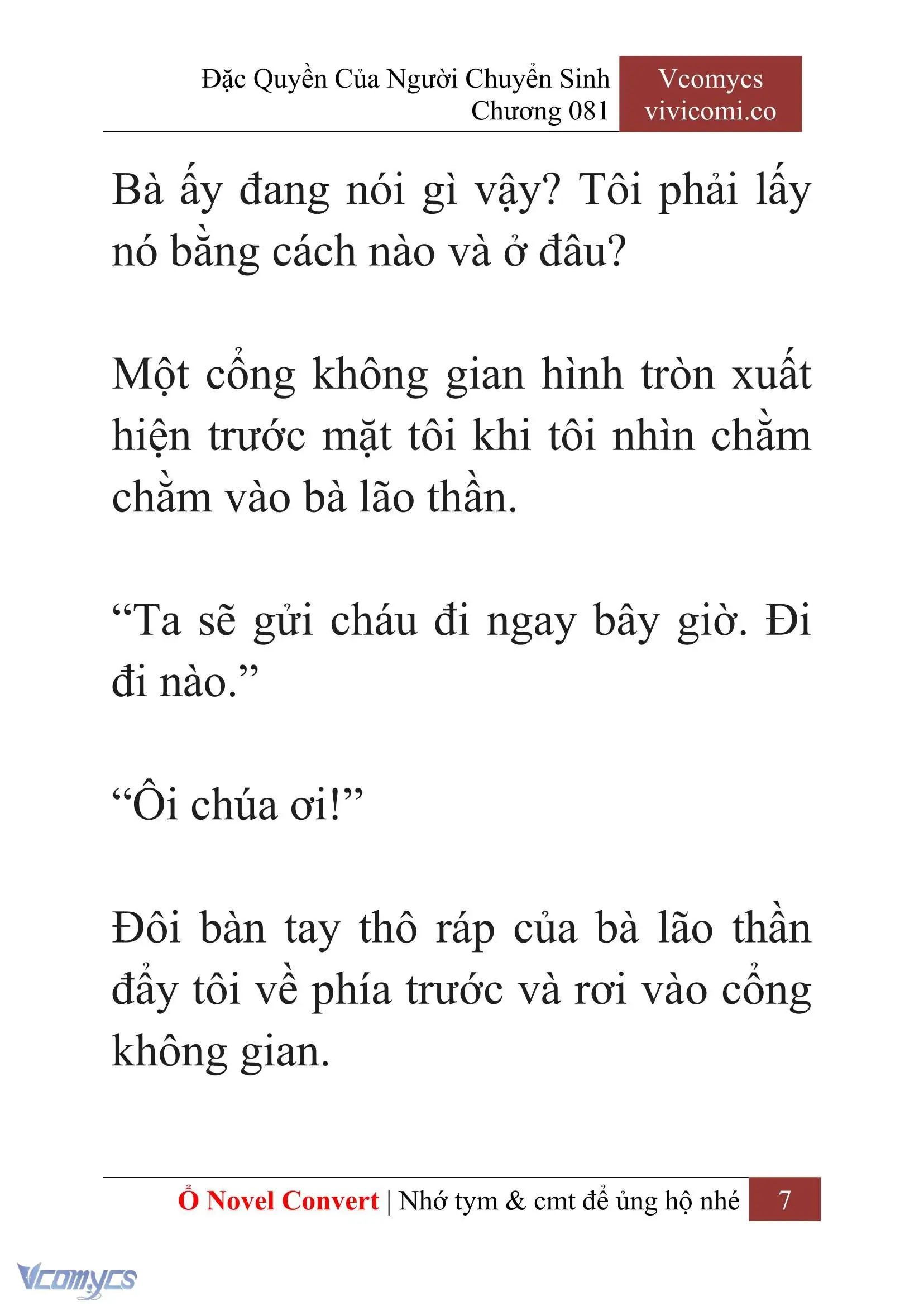 [Novel] Đặc Quyền Của Người Chuyển Sinh Chapter 81 - Trang 10