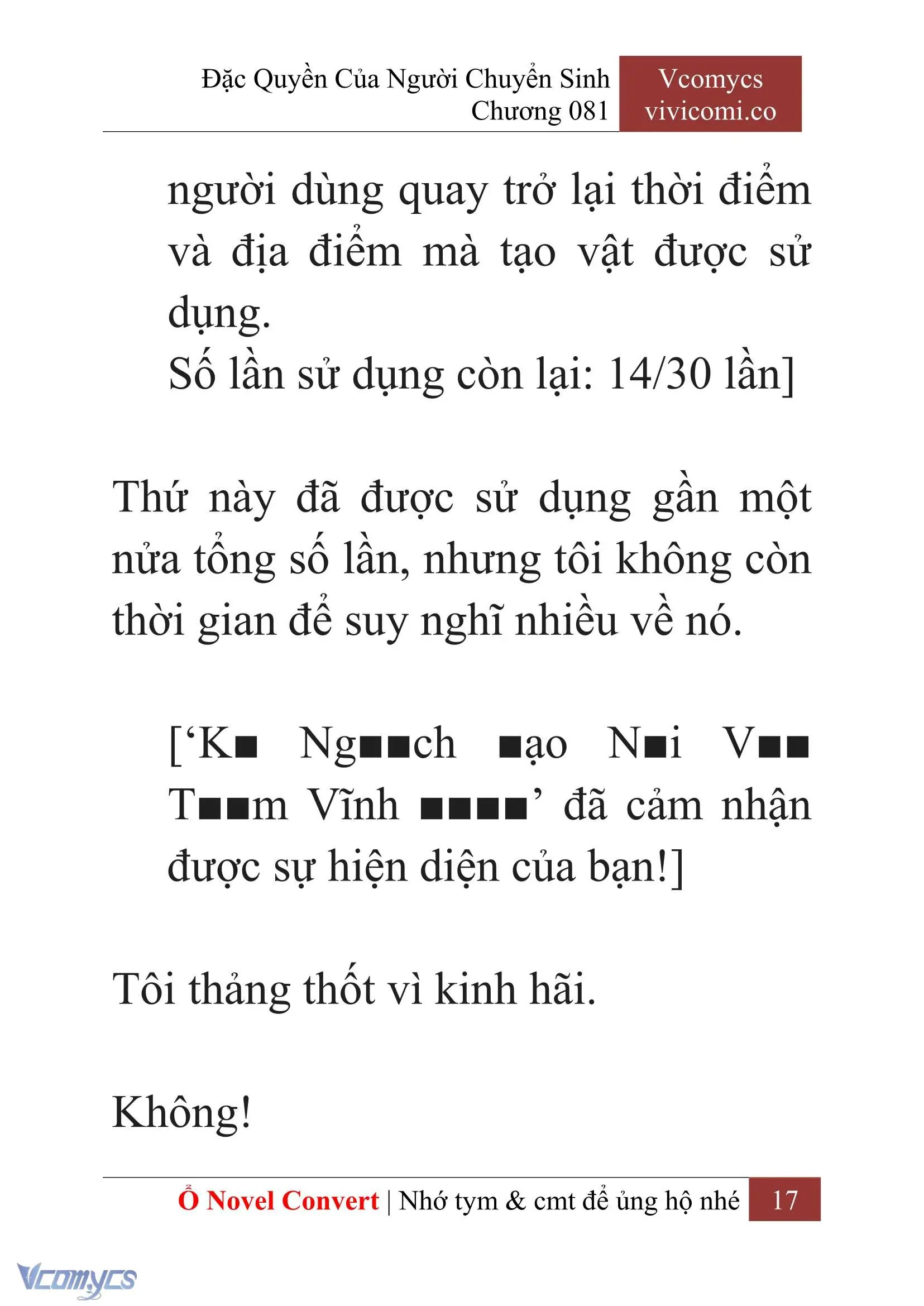 [Novel] Đặc Quyền Của Người Chuyển Sinh Chapter 81 - Trang 20