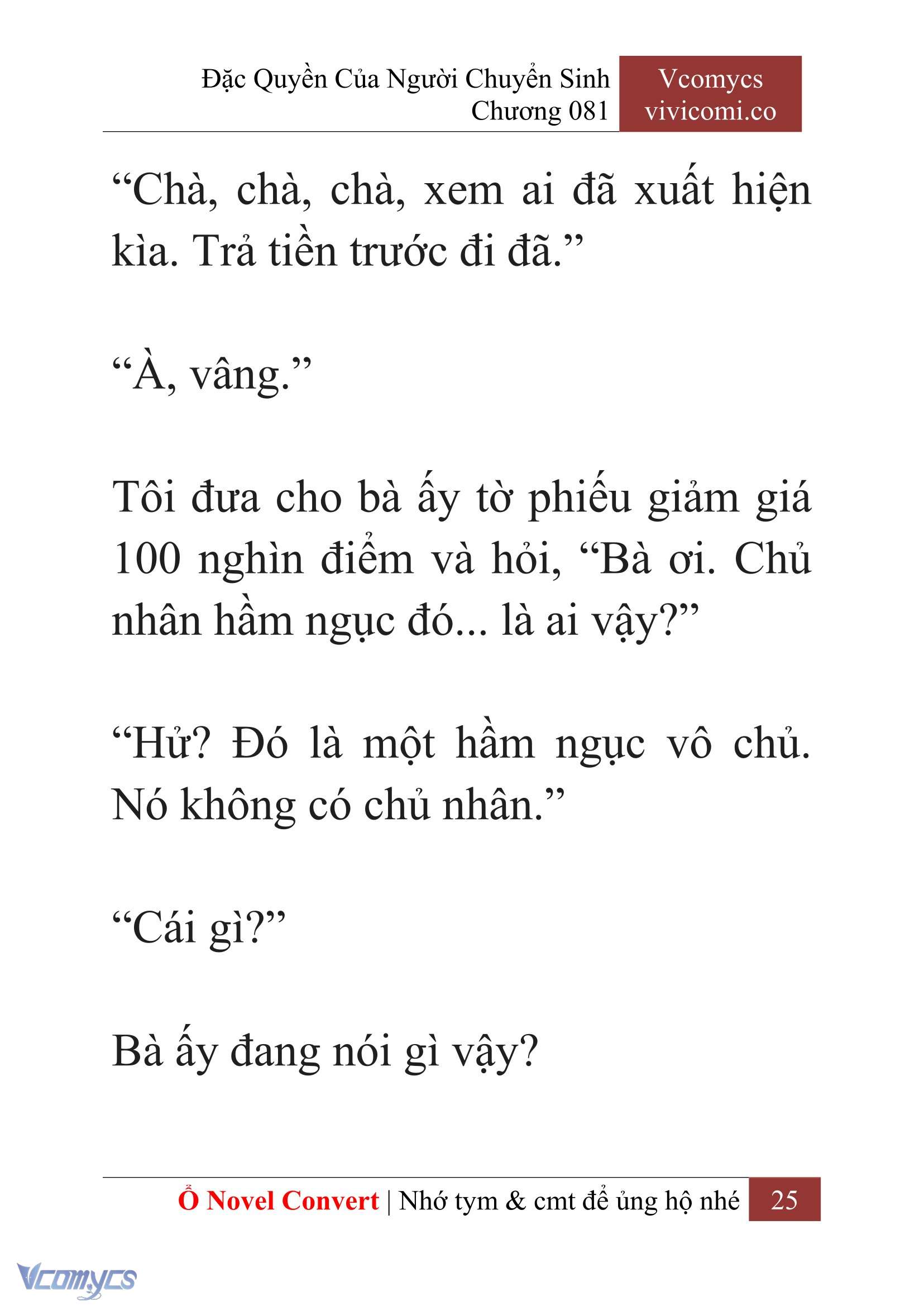 [Novel] Đặc Quyền Của Người Chuyển Sinh Chapter 81 - Trang 28