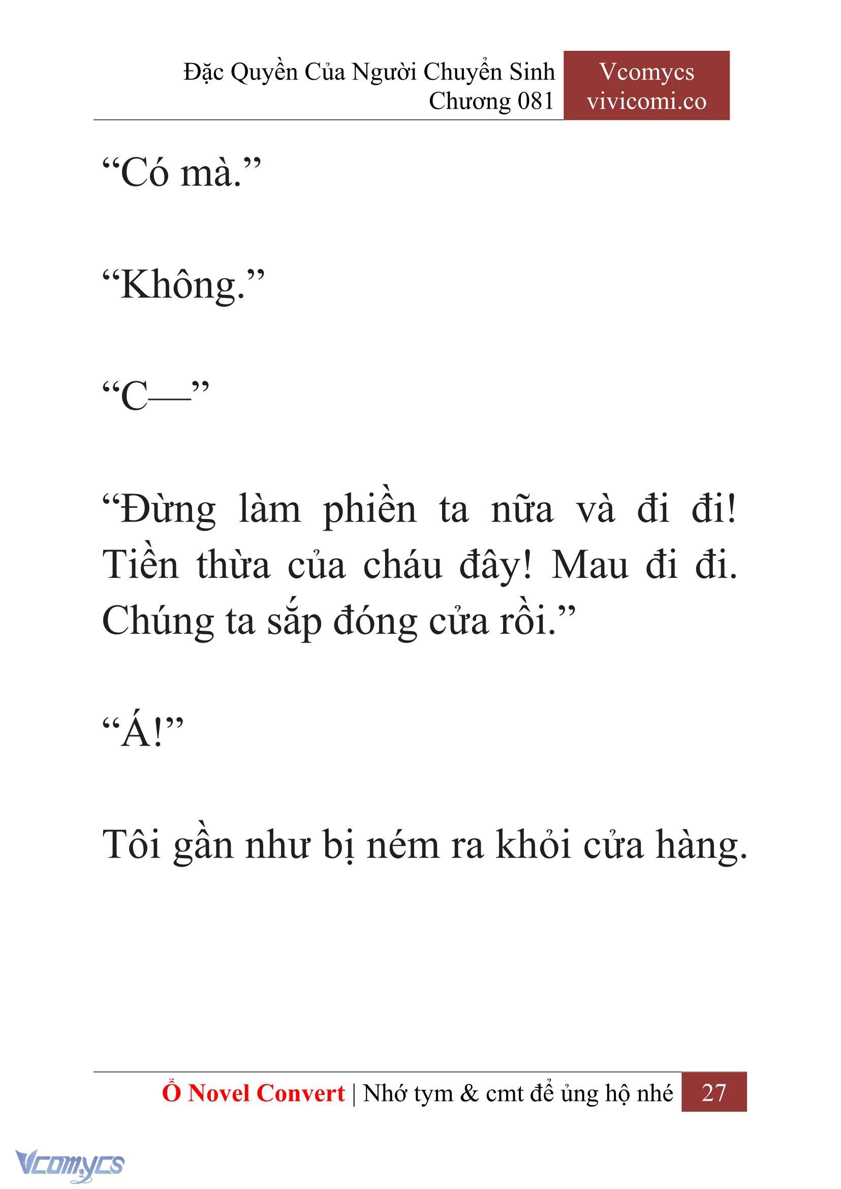 [Novel] Đặc Quyền Của Người Chuyển Sinh Chapter 81 - Trang 30