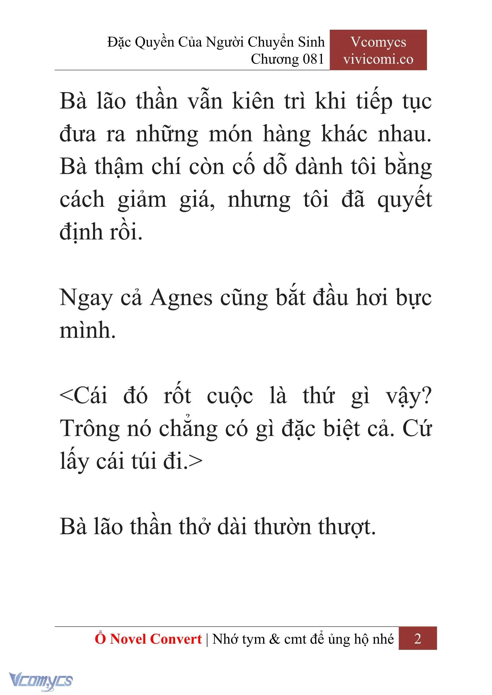 [Novel] Đặc Quyền Của Người Chuyển Sinh Chapter 81 - Trang 5