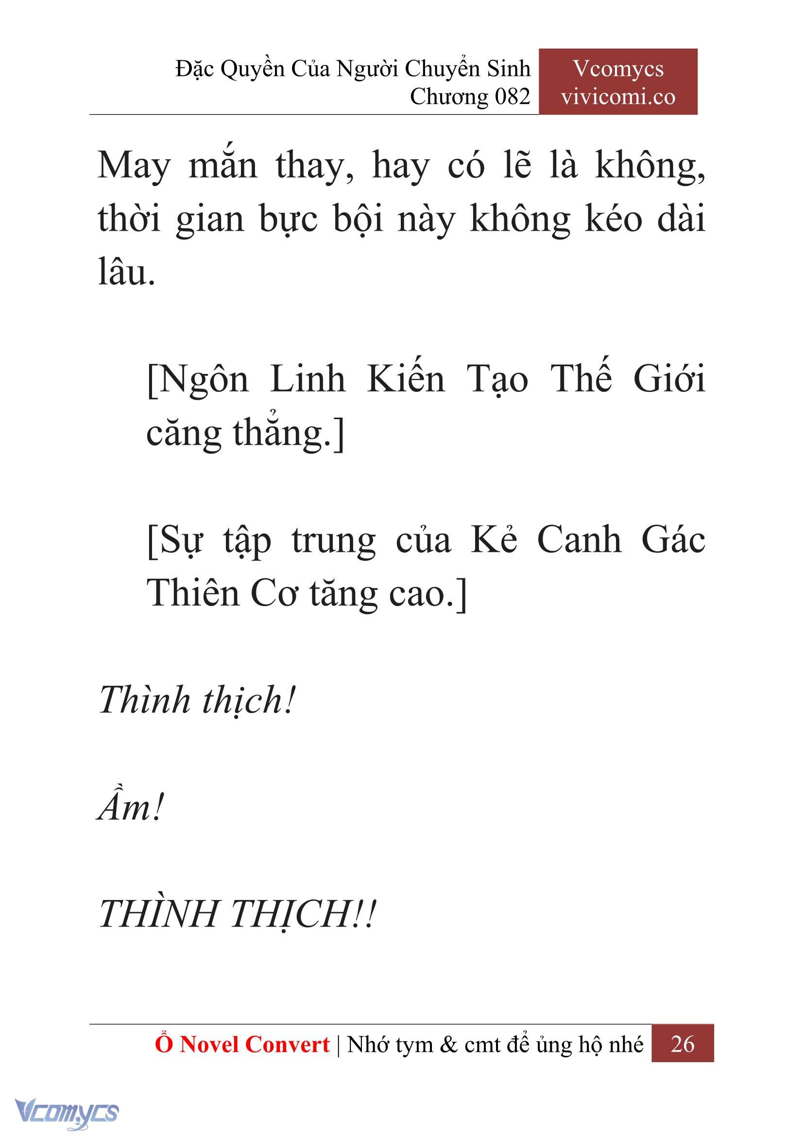 [Novel] Đặc Quyền Của Người Chuyển Sinh Chapter 82 - Trang 29