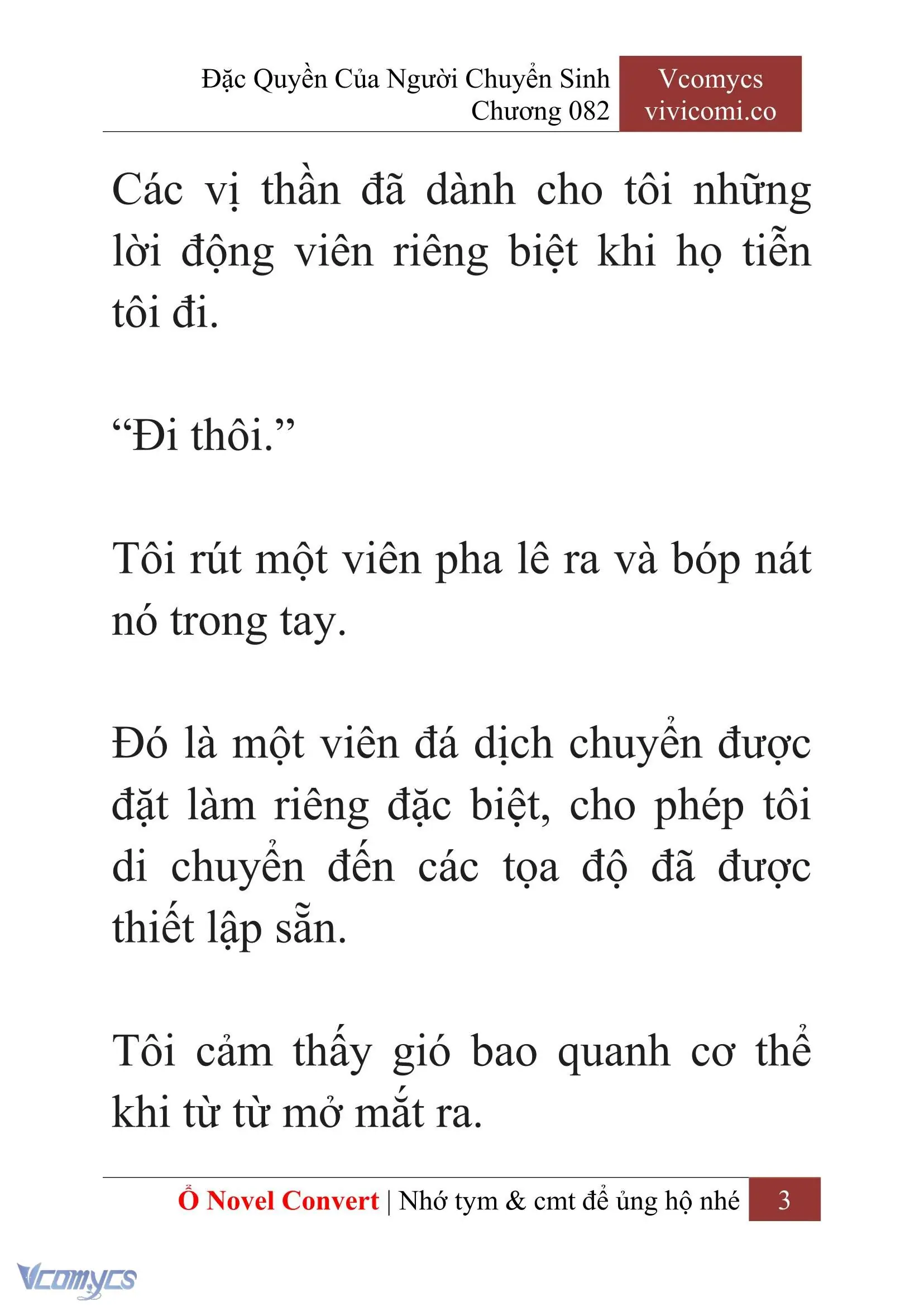 [Novel] Đặc Quyền Của Người Chuyển Sinh Chapter 82 - Trang 6