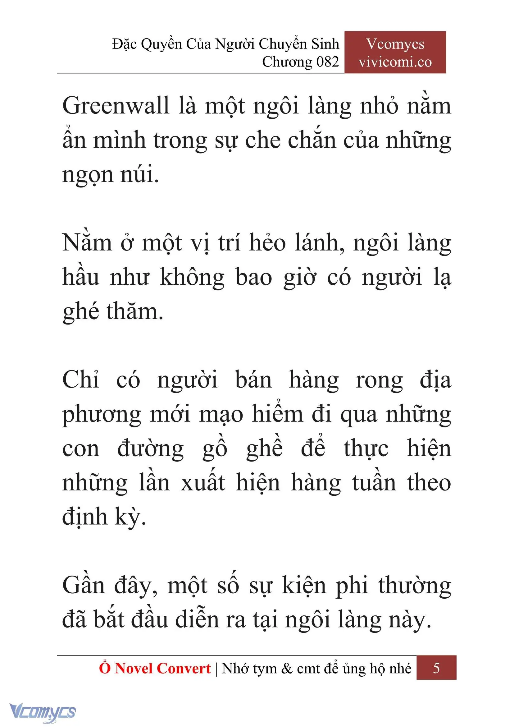 [Novel] Đặc Quyền Của Người Chuyển Sinh Chapter 82 - Trang 8