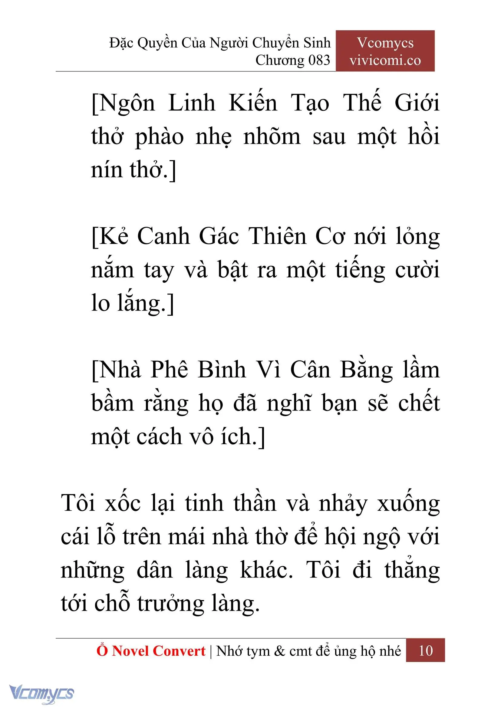 [Novel] Đặc Quyền Của Người Chuyển Sinh Chapter 83 - Trang 13