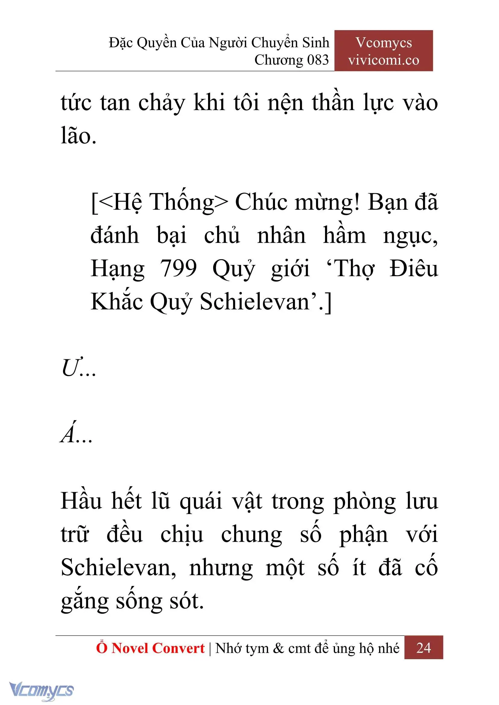 [Novel] Đặc Quyền Của Người Chuyển Sinh Chapter 83 - Trang 27