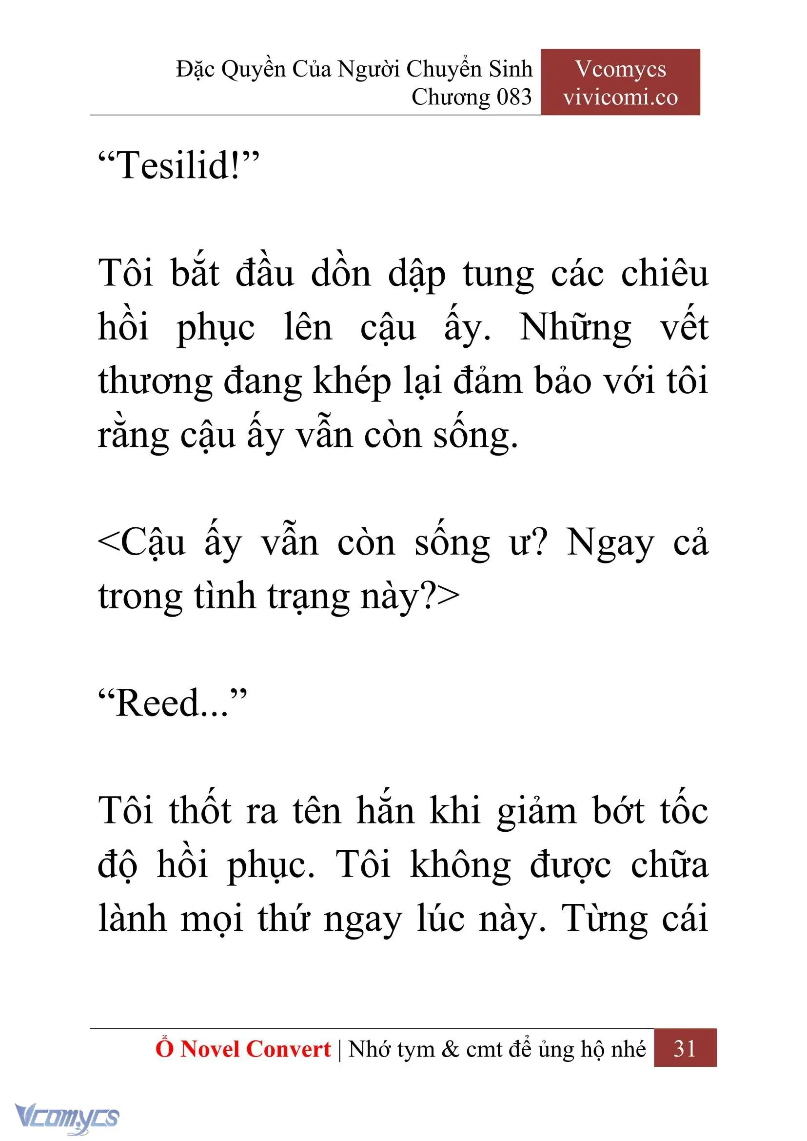 [Novel] Đặc Quyền Của Người Chuyển Sinh Chapter 83 - Trang 34