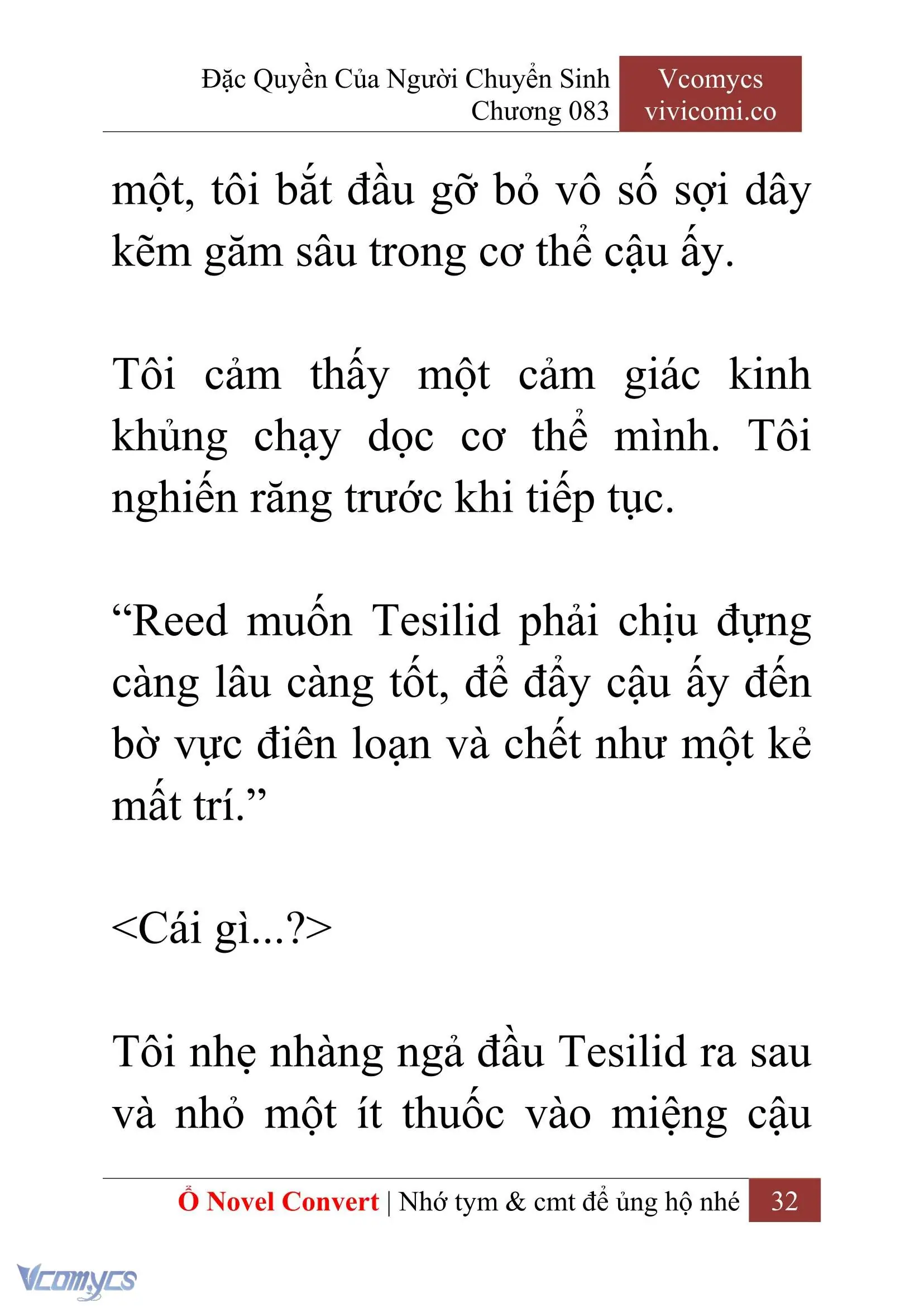 [Novel] Đặc Quyền Của Người Chuyển Sinh Chapter 83 - Trang 35