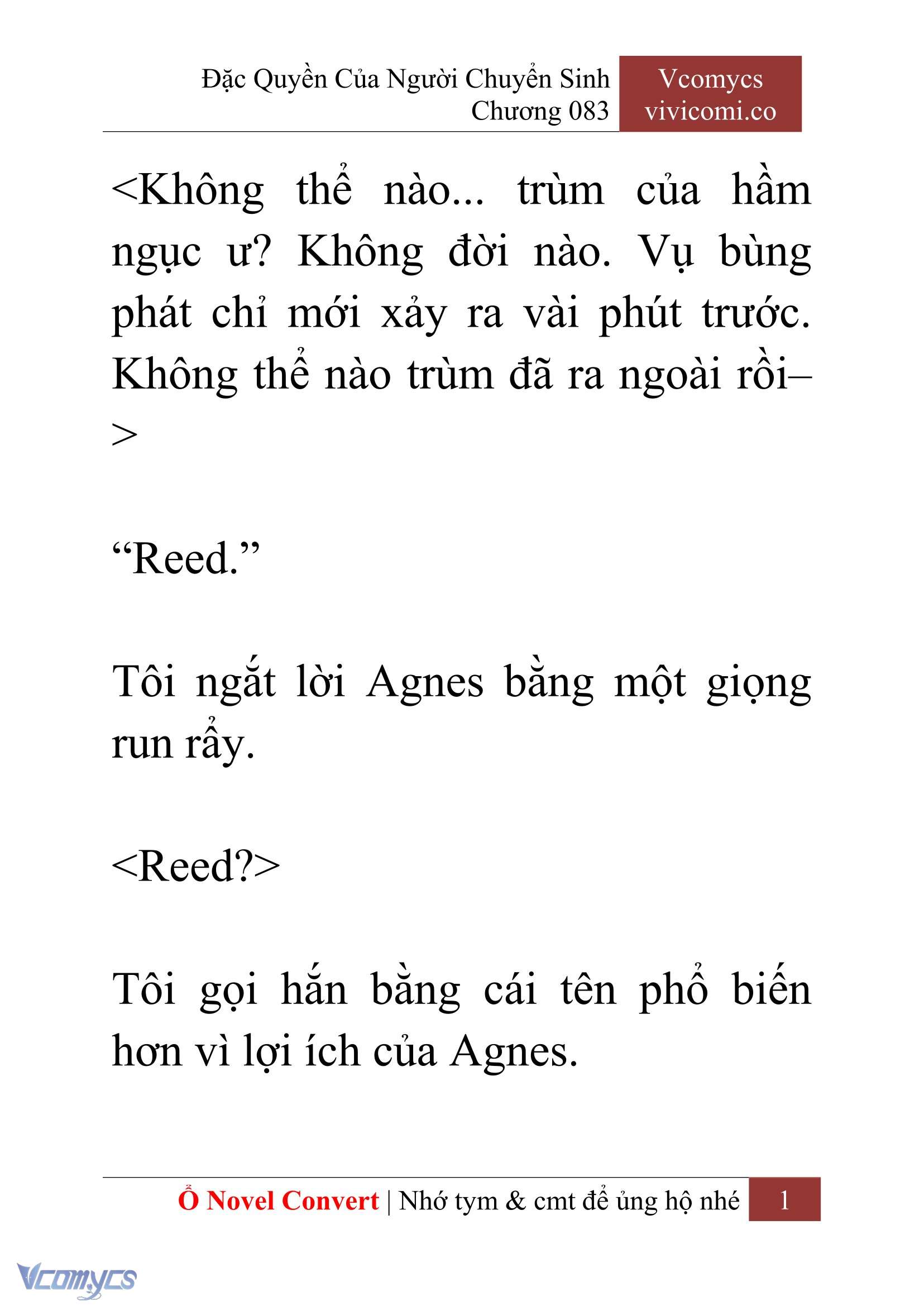 [Novel] Đặc Quyền Của Người Chuyển Sinh Chapter 83 - Trang 4