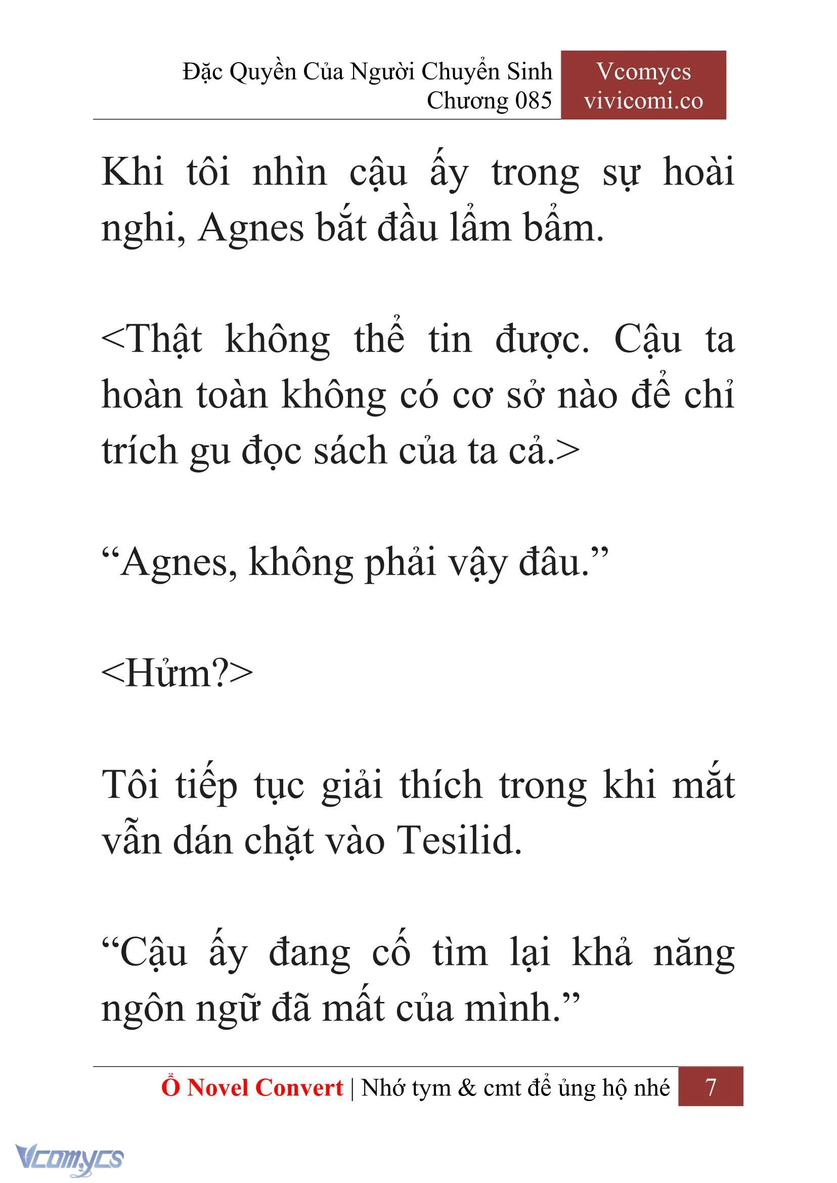 [Novel] Đặc Quyền Của Người Chuyển Sinh Chapter 85 - Trang 10